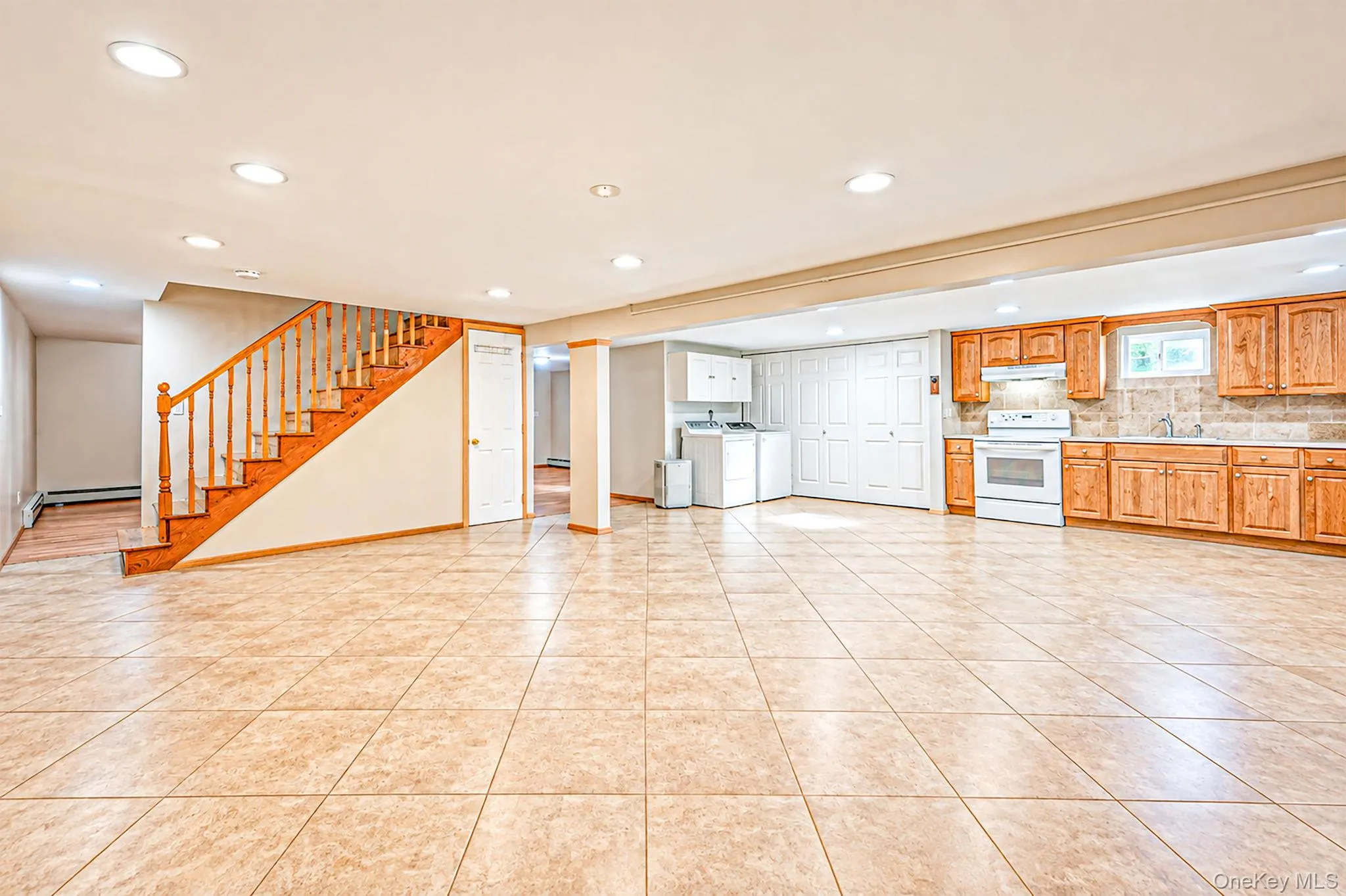 Finished basement with outside entrance Finished basement with outside entrance