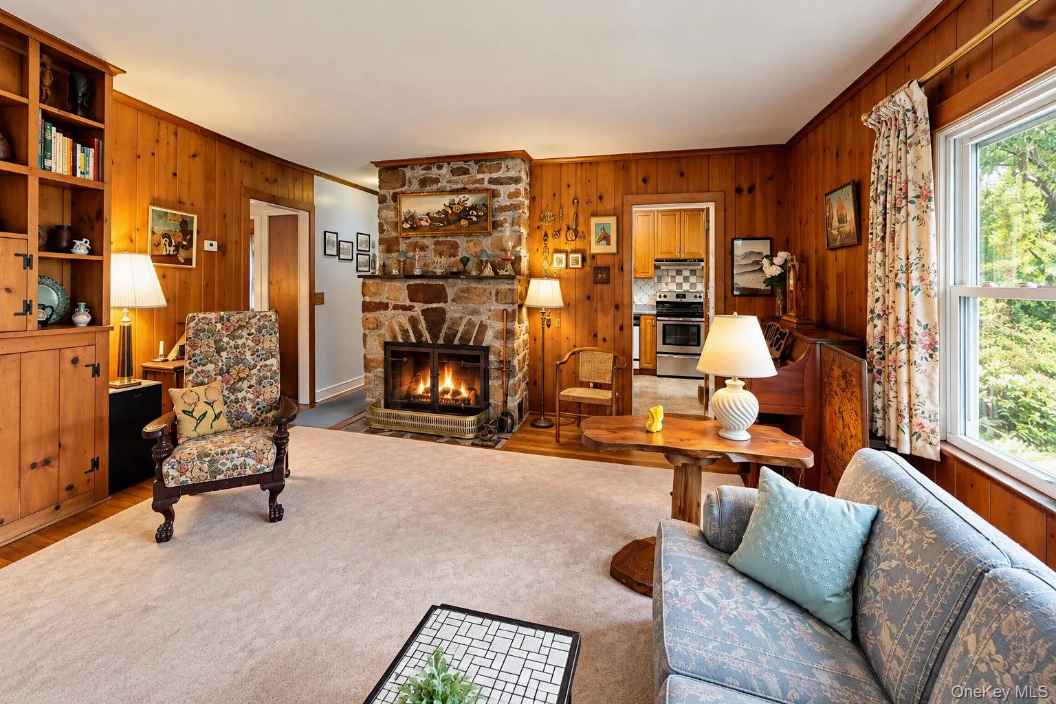 Wood burning fireplace Wood burning fireplace