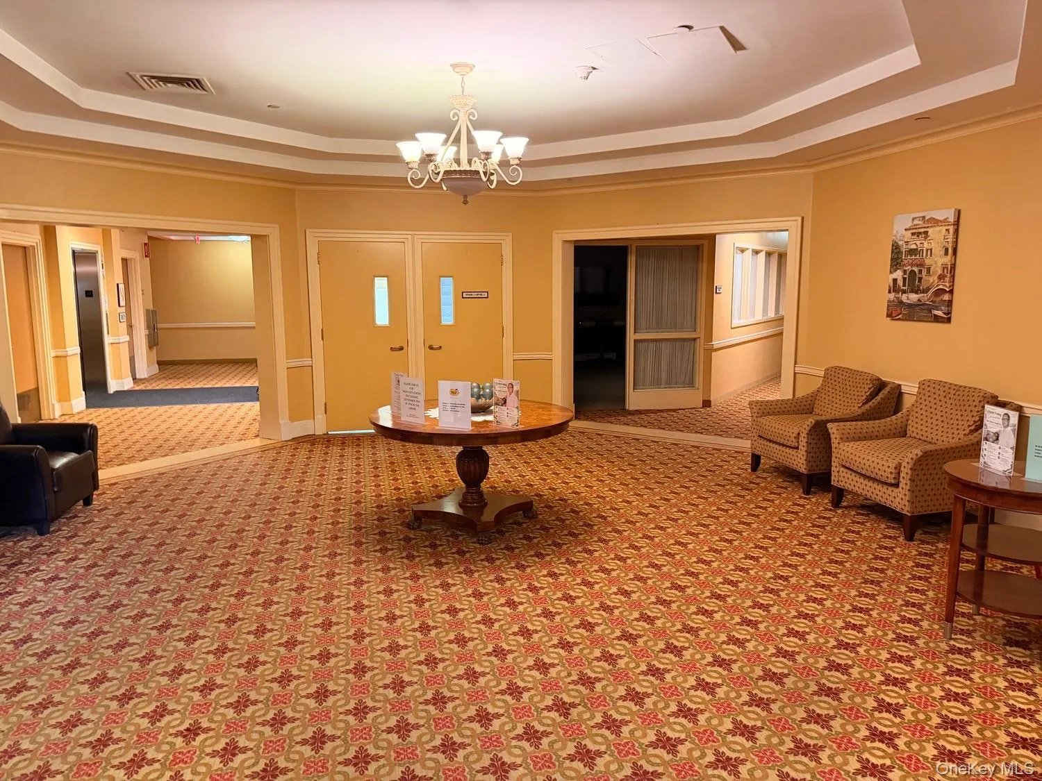 Seating area located in the grand entrance Seating area located in the grand entrance
