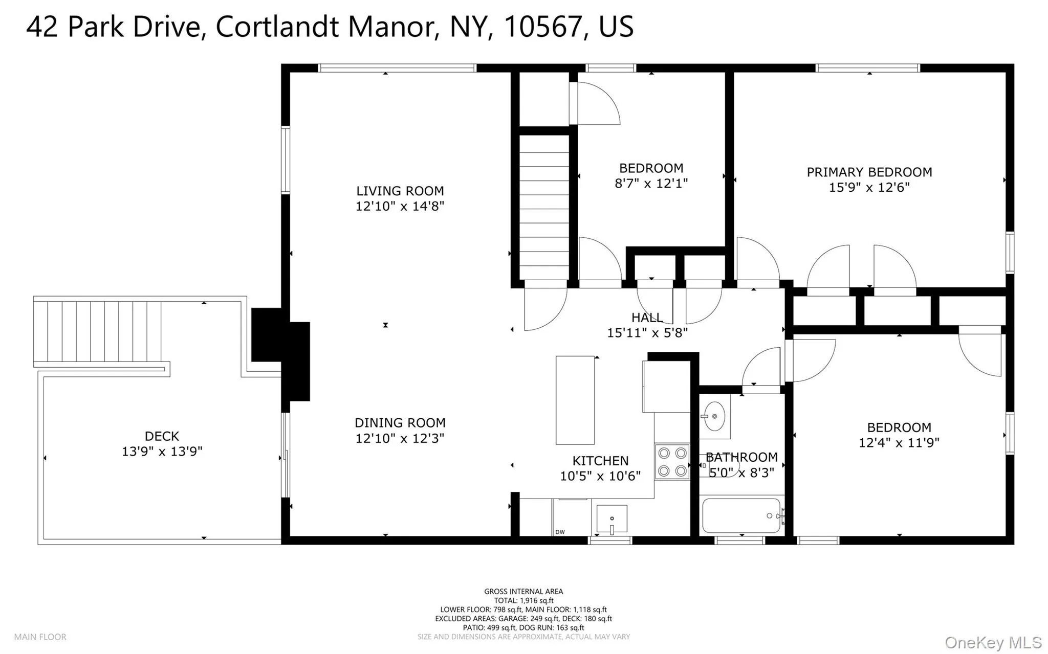 Upper-Level floor plan with Deck Upper-Level floor plan with Deck