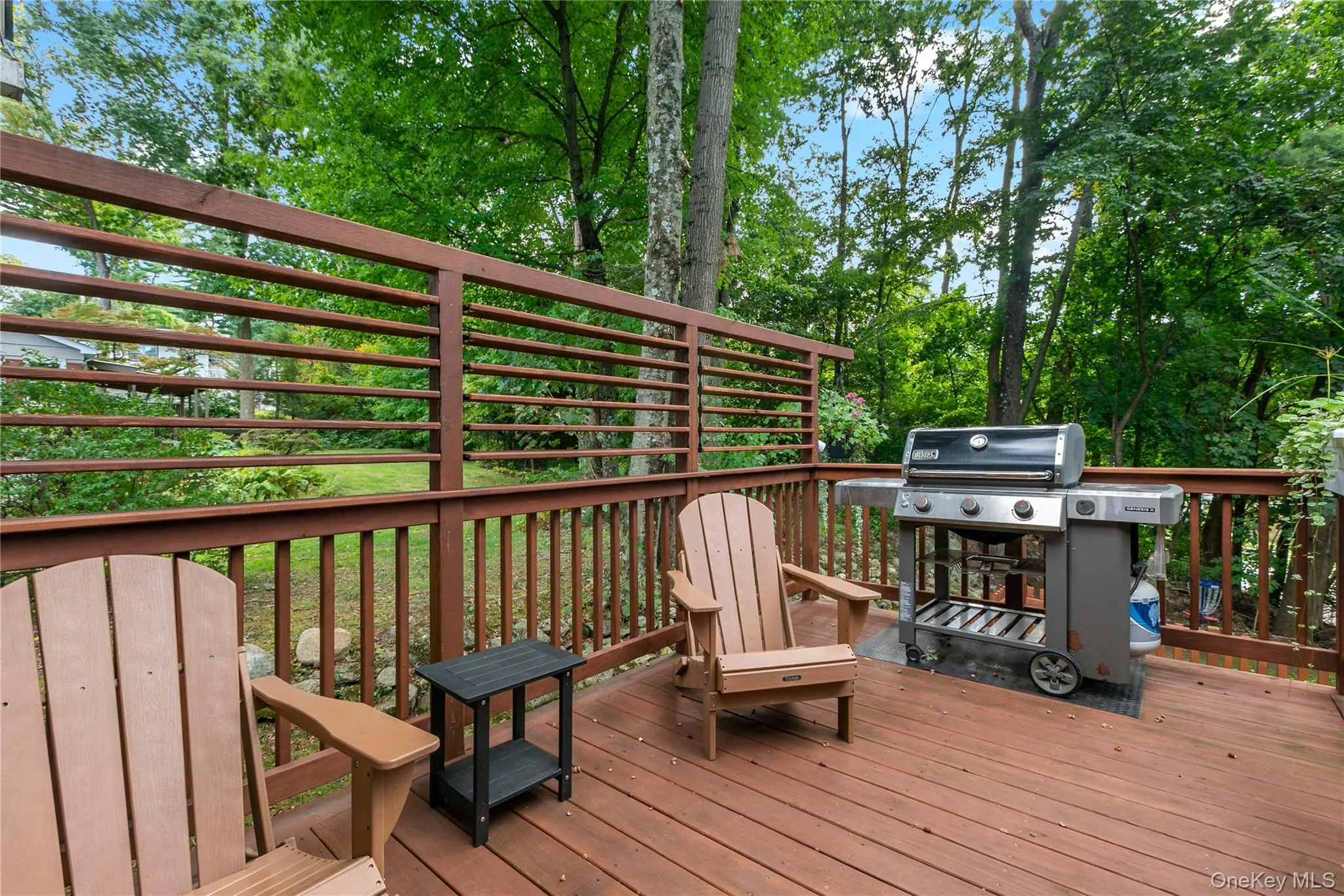 New Deck with privacy New Deck with privacy