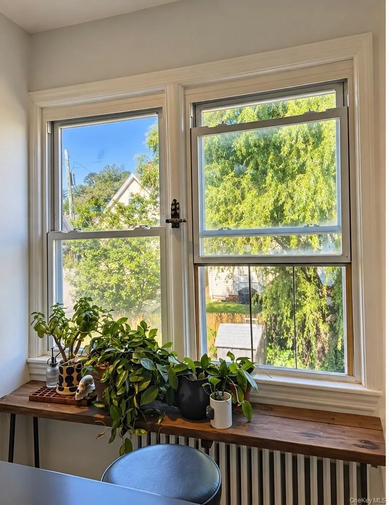 Stunning views from the kitchen of the Hudson River and the Palisades. Stunning views from the kitchen of the Hudson River and the Palisades.