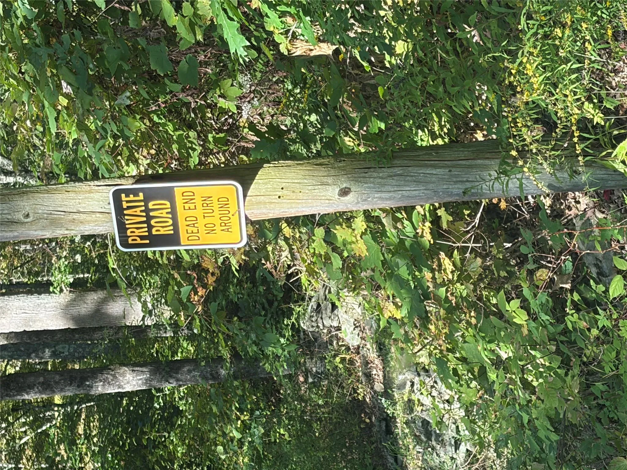 Sign at 3/10 of mile Sign at 3/10 of mile