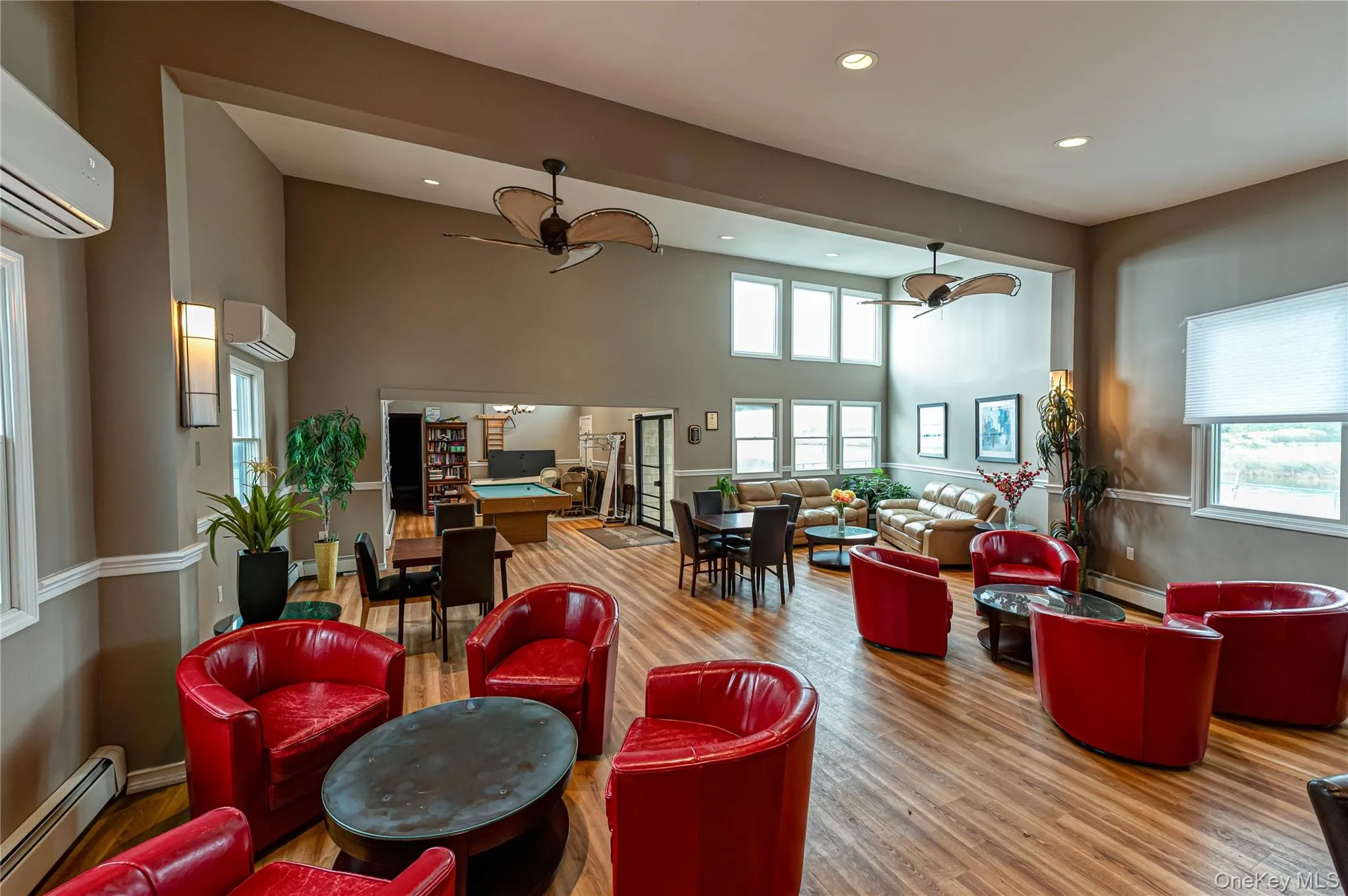 Clubhouse with pool table Clubhouse with pool table