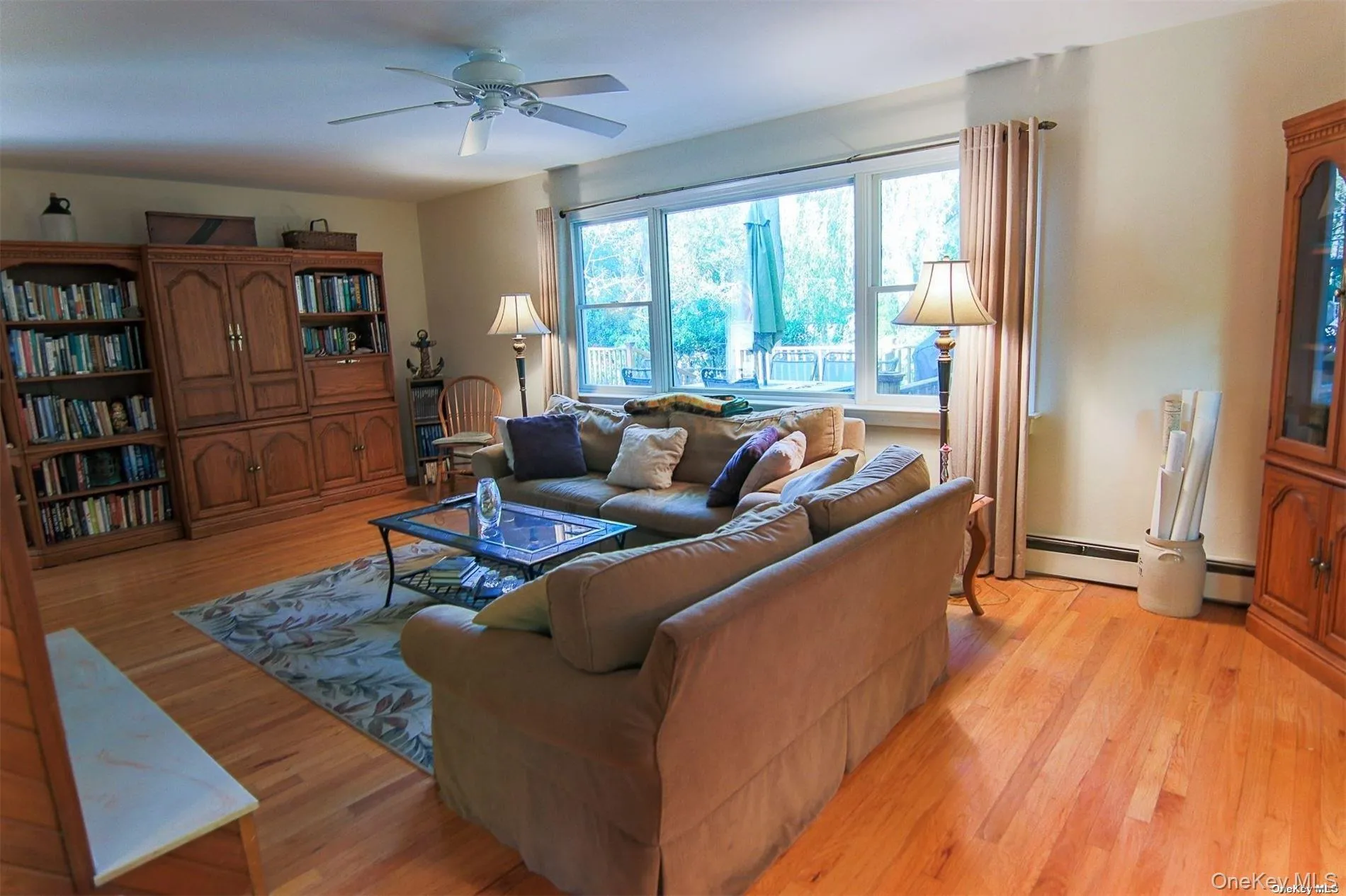 large living room -oak floors large living room -oak floors