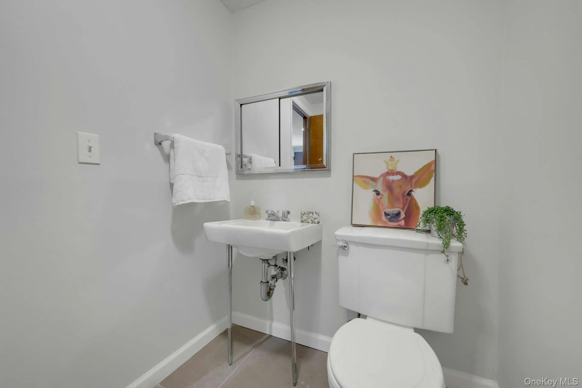 Lower level half bathroom Lower level half bathroom