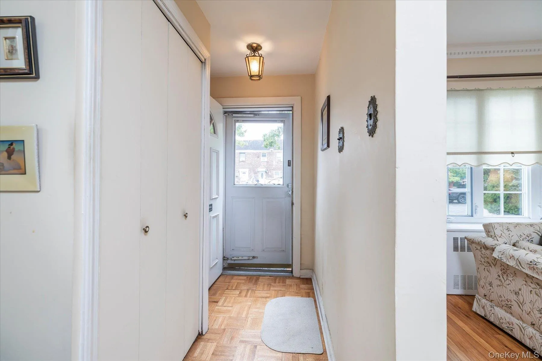 Entry hallway with closet Entry hallway with closet