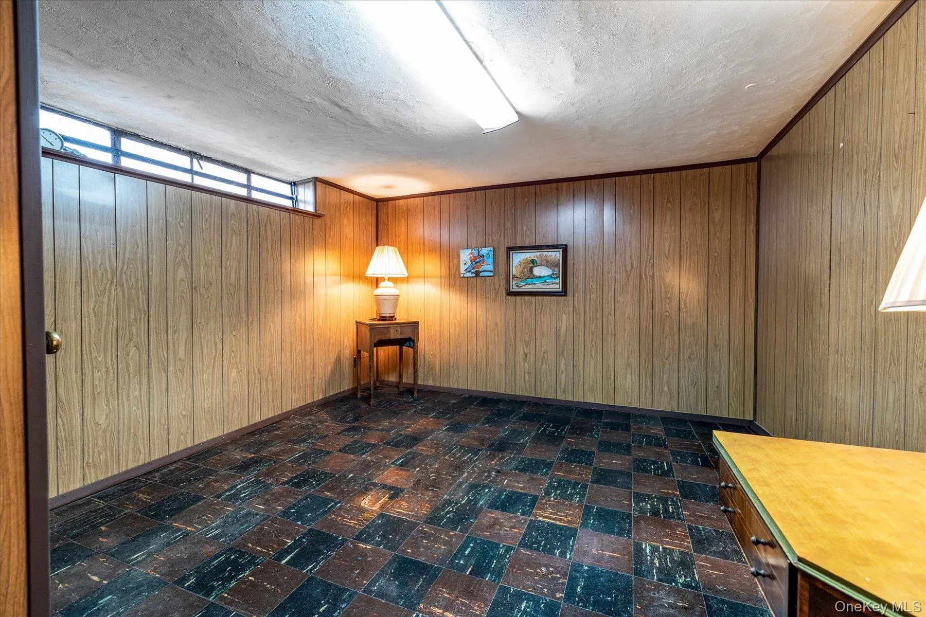 Finished room in basement Finished room in basement