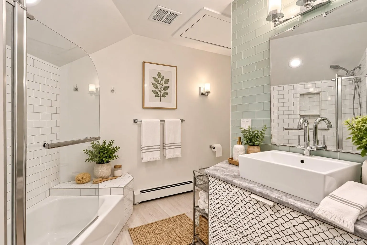 Apartment bathroom. Digitally Staged Apartment bathroom. Digitally Staged