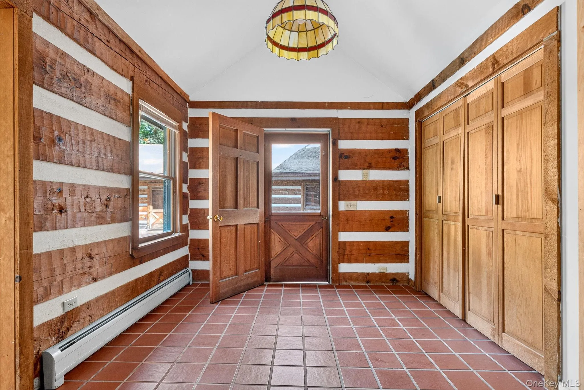 Mudroom with ample closets. Mudroom with ample closets.