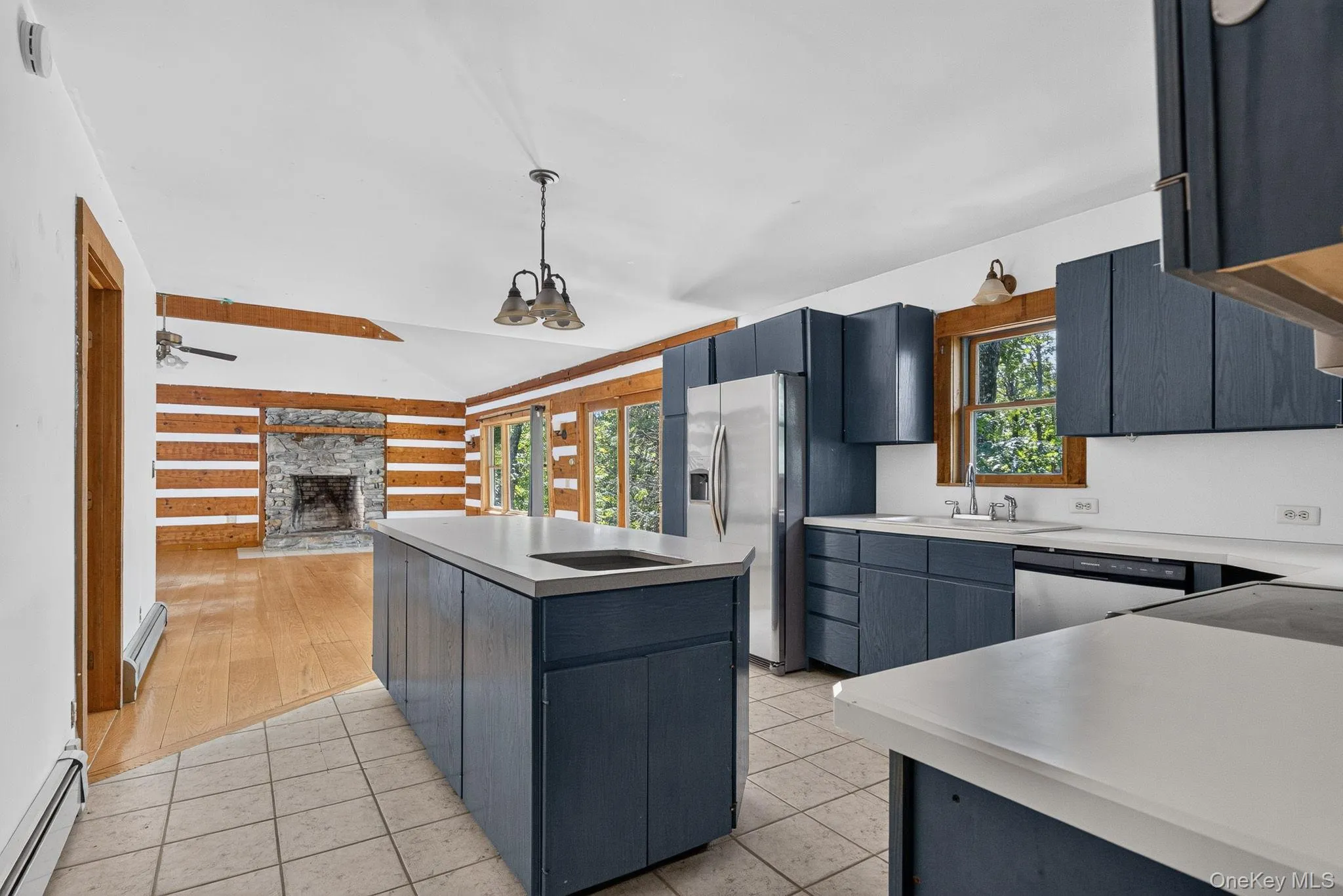 Kitchenette to family room. Kitchenette to family room.