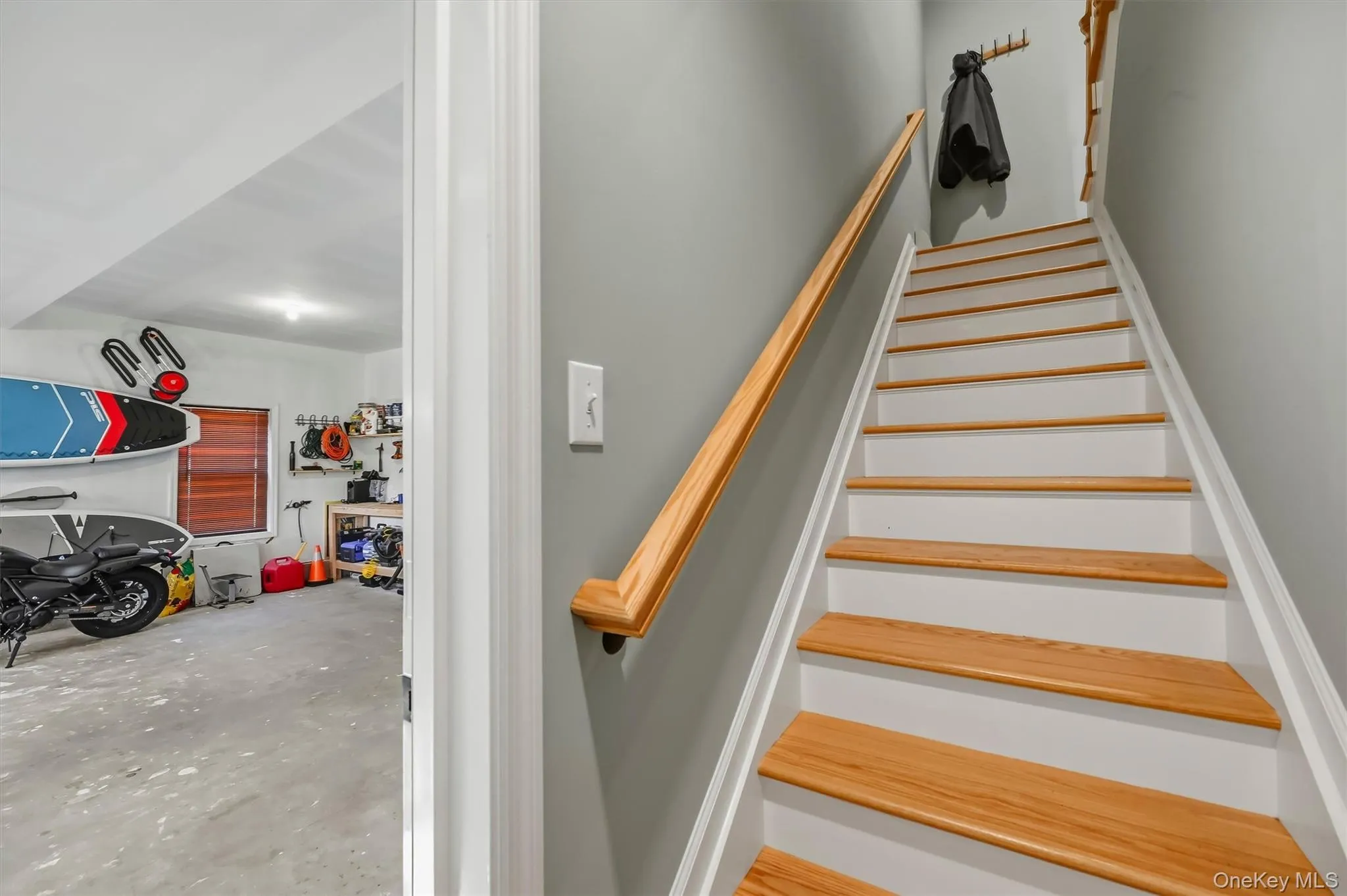 Service stairs from garage to main level Service stairs from garage to main level