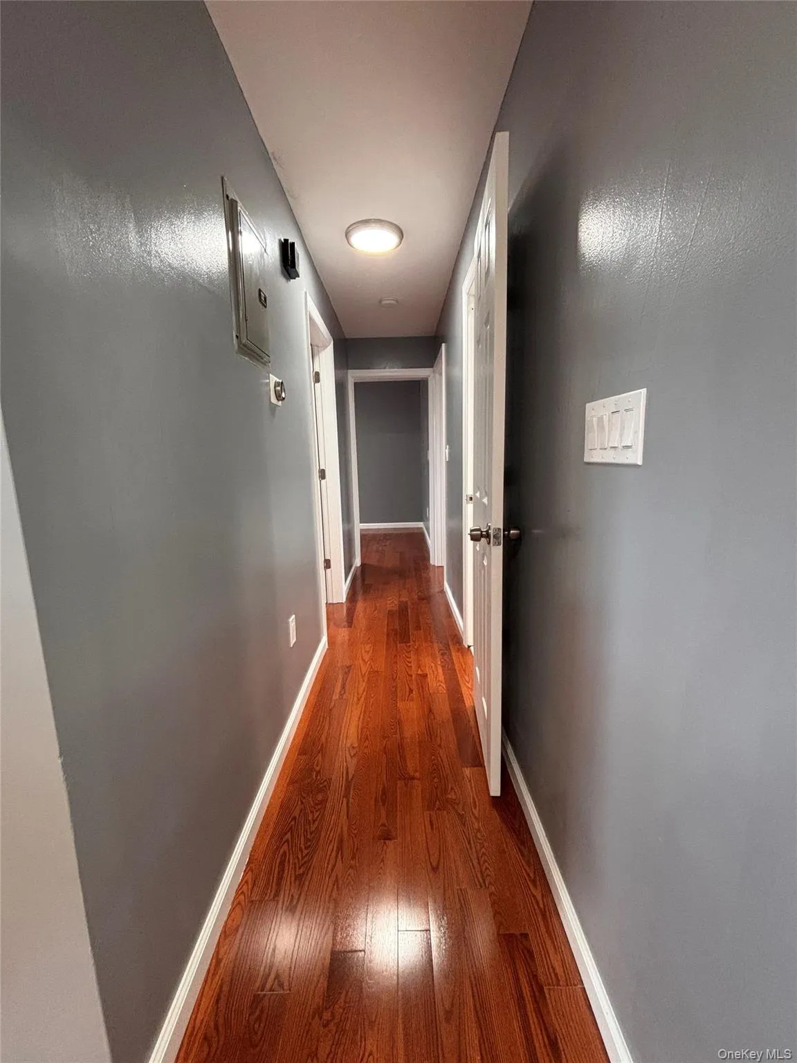 Wood-finish flooring throughout, recessed ceiling lighting. Wood-finish flooring throughout, recessed ceiling lighting.