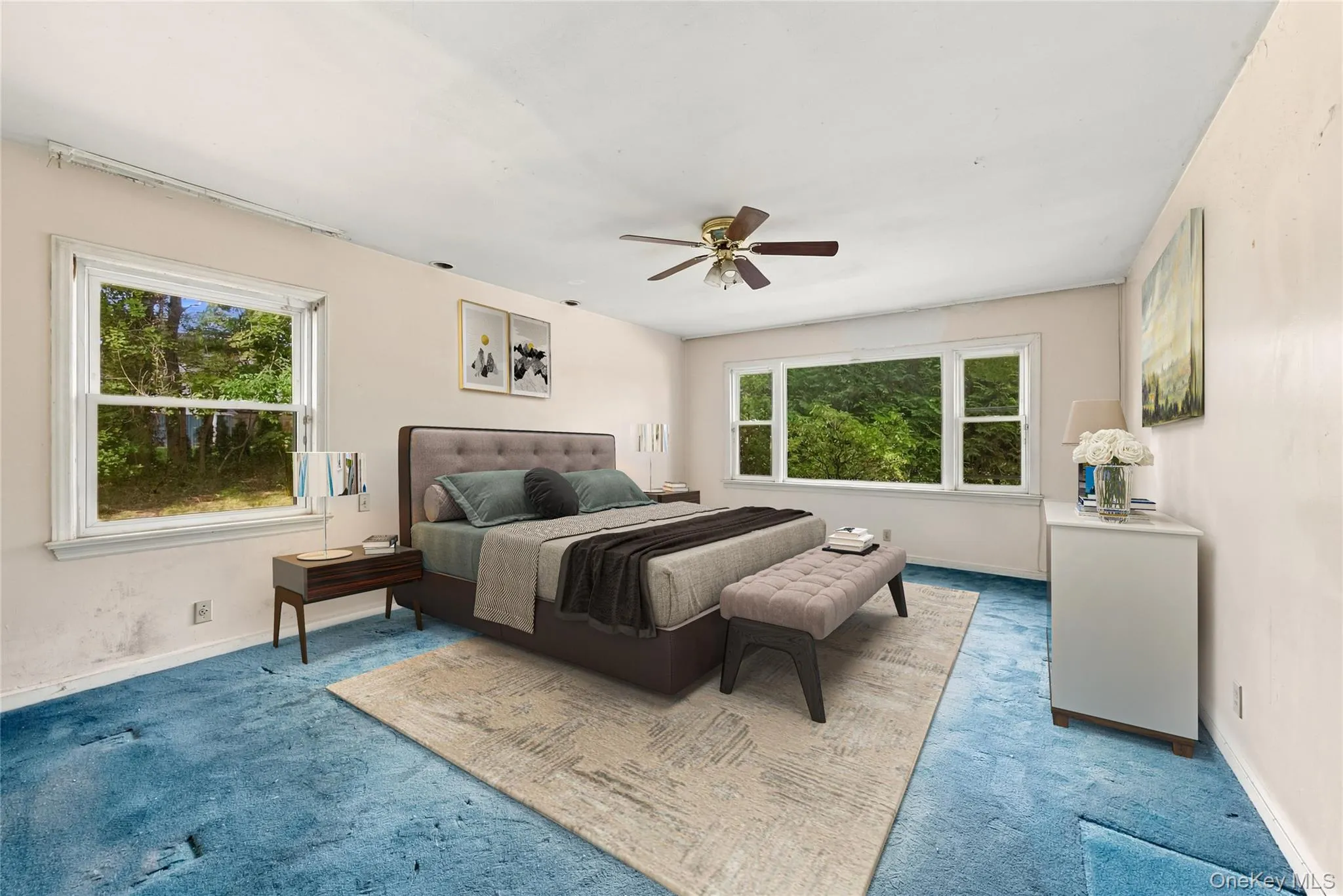 Primary Bedroom First Floor - Virtually Staged Primary Bedroom First Floor - Virtually Staged