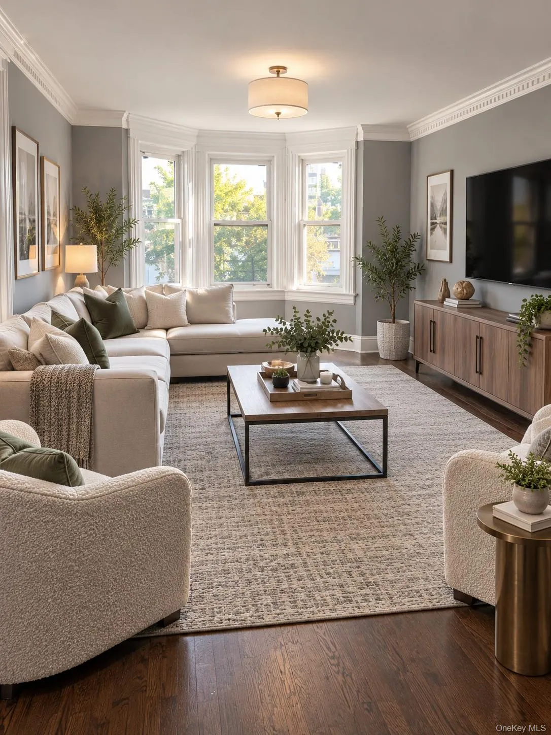 Virtually staged bright and cheerful living room Virtually staged bright and cheerful living room