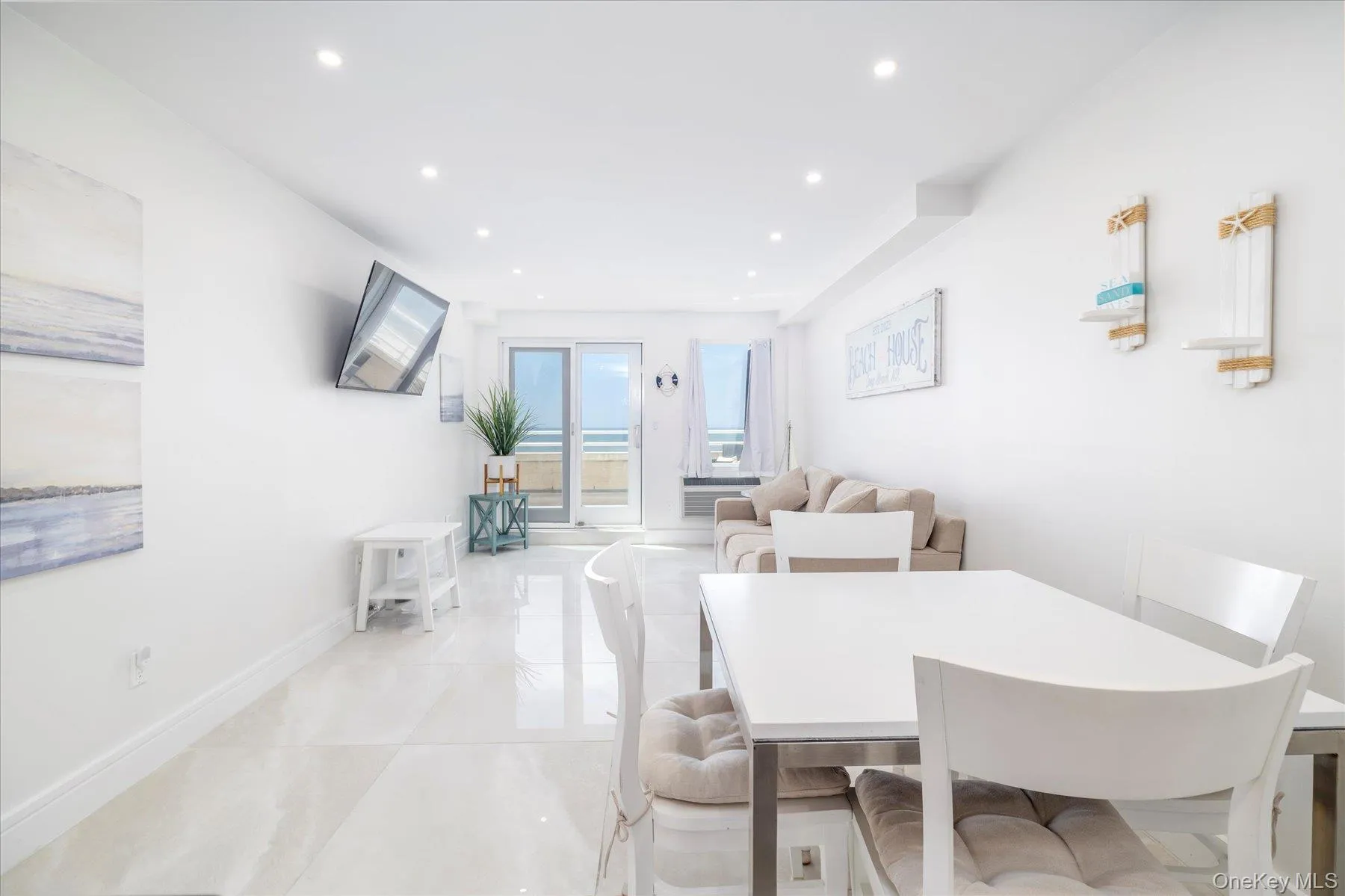 Dining area with recessed lighting Dining area with recessed lighting