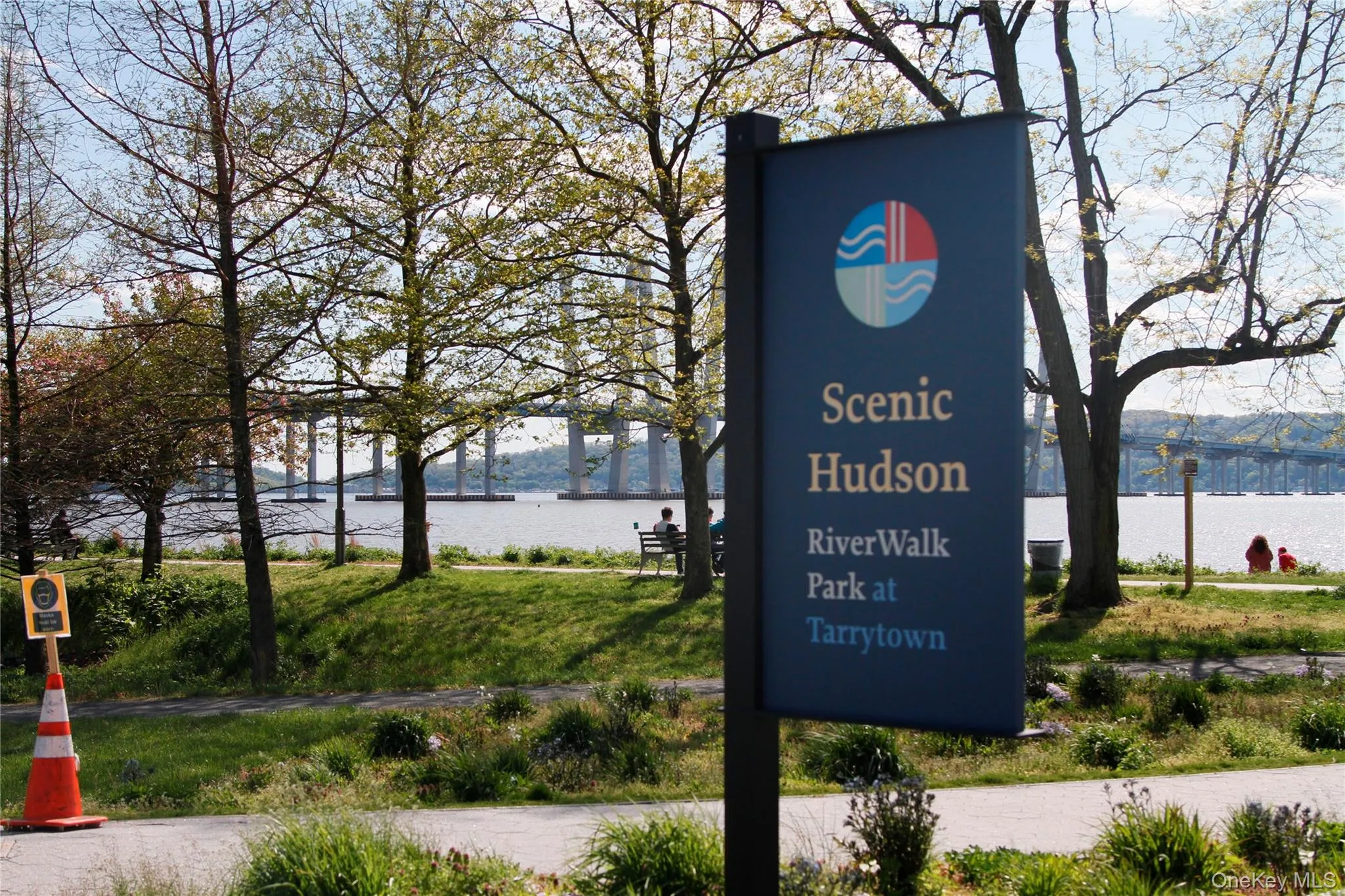 Pierson Park on the Hudson River. Playground with views of the Tappan Zee Bridge. Pierson Park on the Hudson River. Playground with views of the Tappan Zee Bridge.
