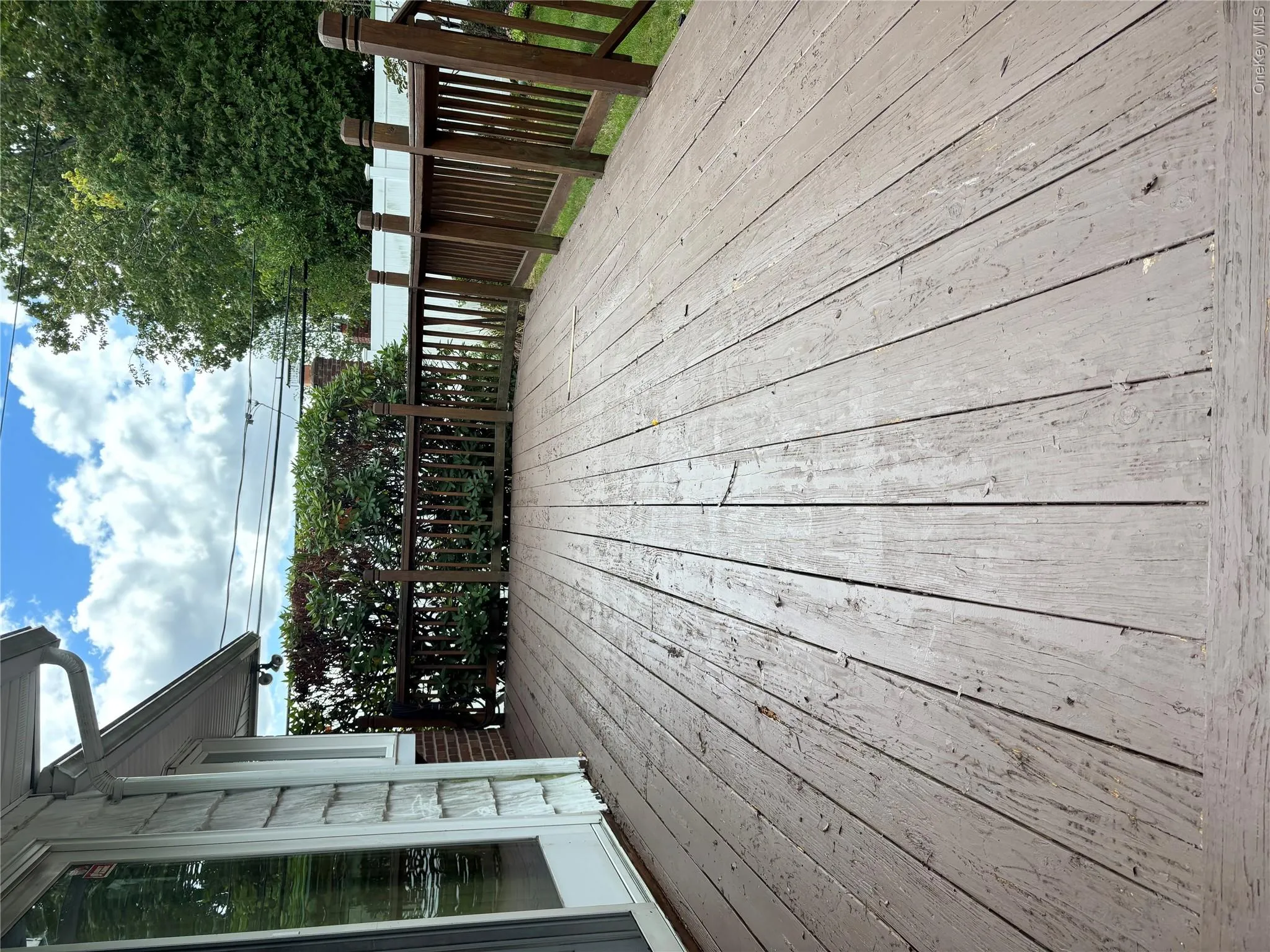 Deck from kitchen sliders Deck from kitchen sliders