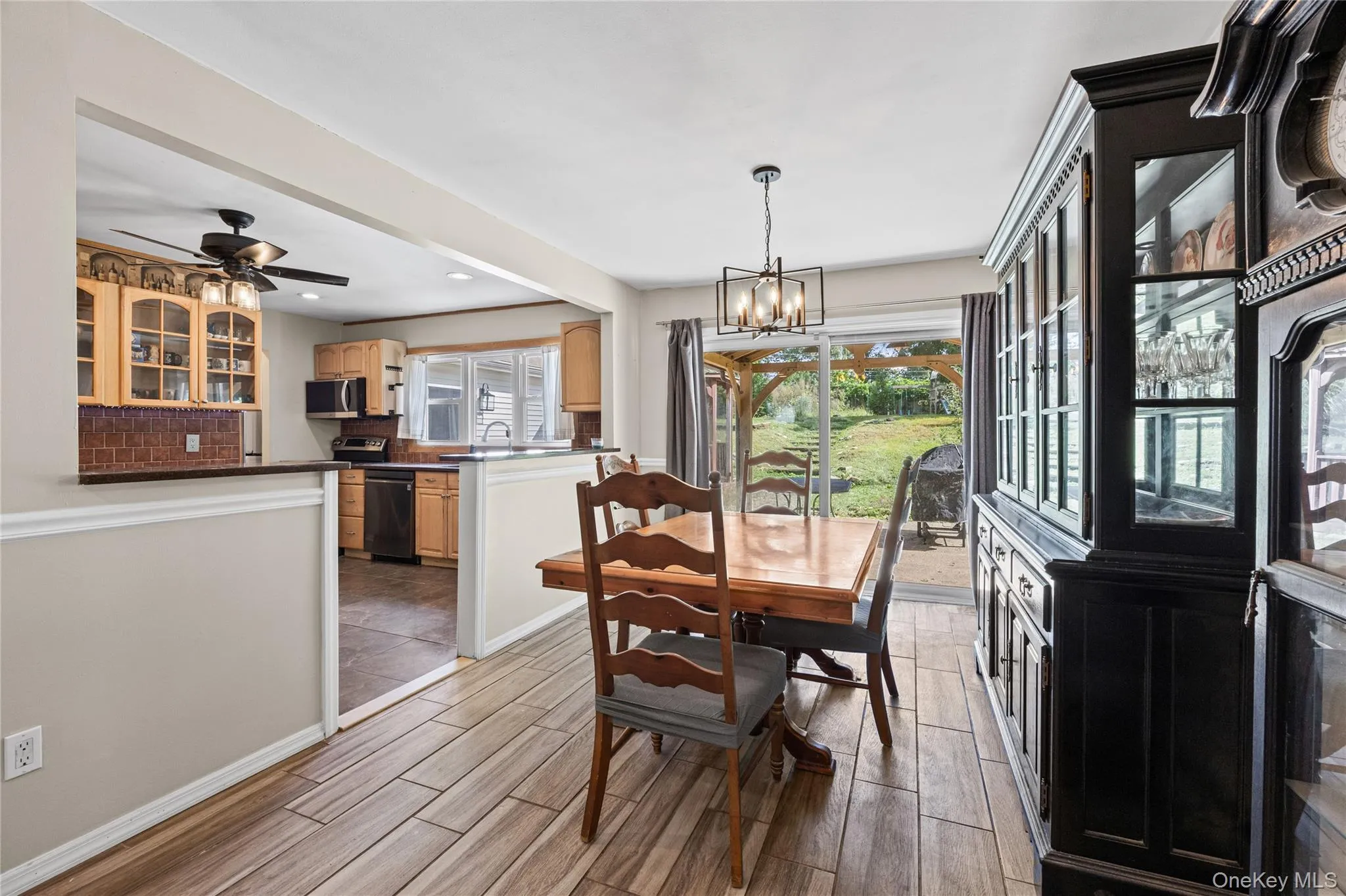 Open floor plan to large outdoor yard and large kitchen Open floor plan to large outdoor yard and large kitchen