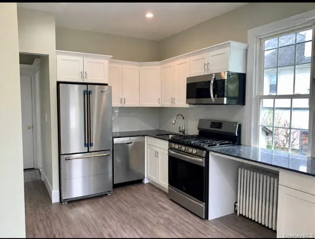 Newly renovated sleek and stylish modern kitchen with granite counters and all new appliances including dish washer. Newly renovated sleek and stylish modern kitchen with granite counters and all new appliances including dish washer.