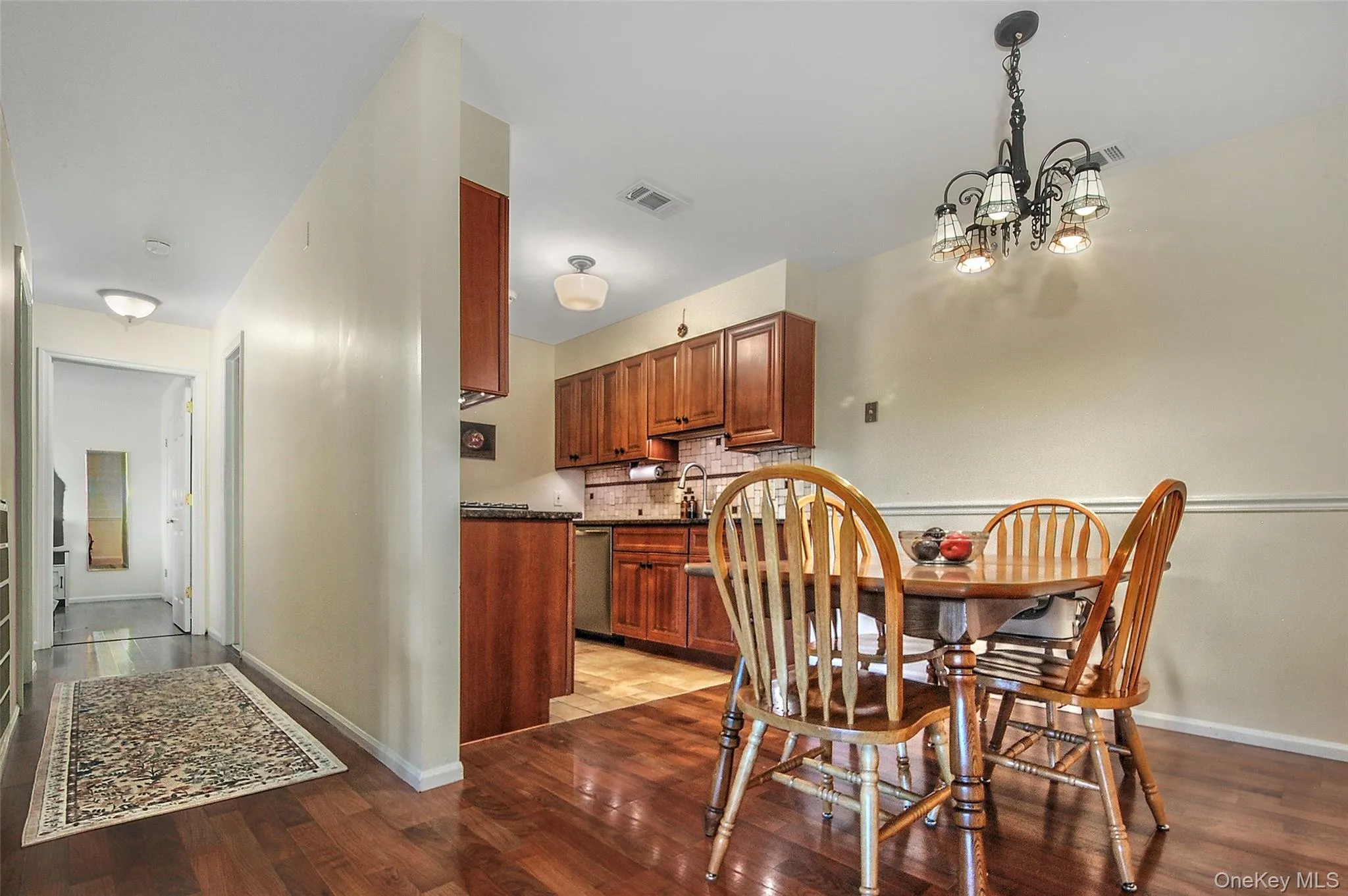 & dining area with chair railings & dining area with chair railings