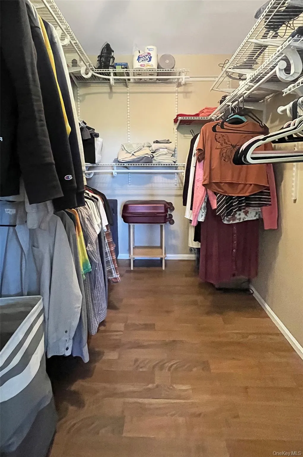 Huge walk-in-closet Huge walk-in-closet
