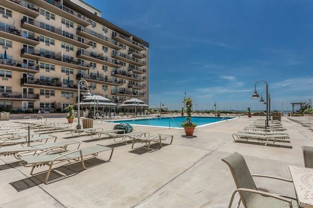 Pool Deck with lounge chairs Pool Deck with lounge chairs