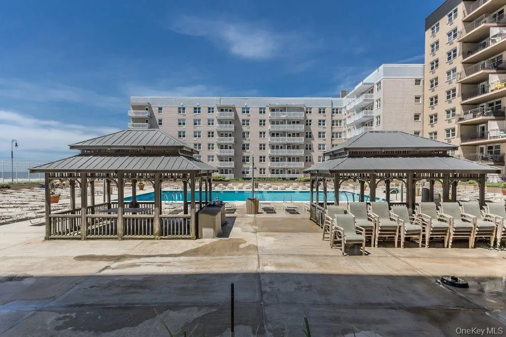 Pool Deck with gazebos Pool Deck with gazebos