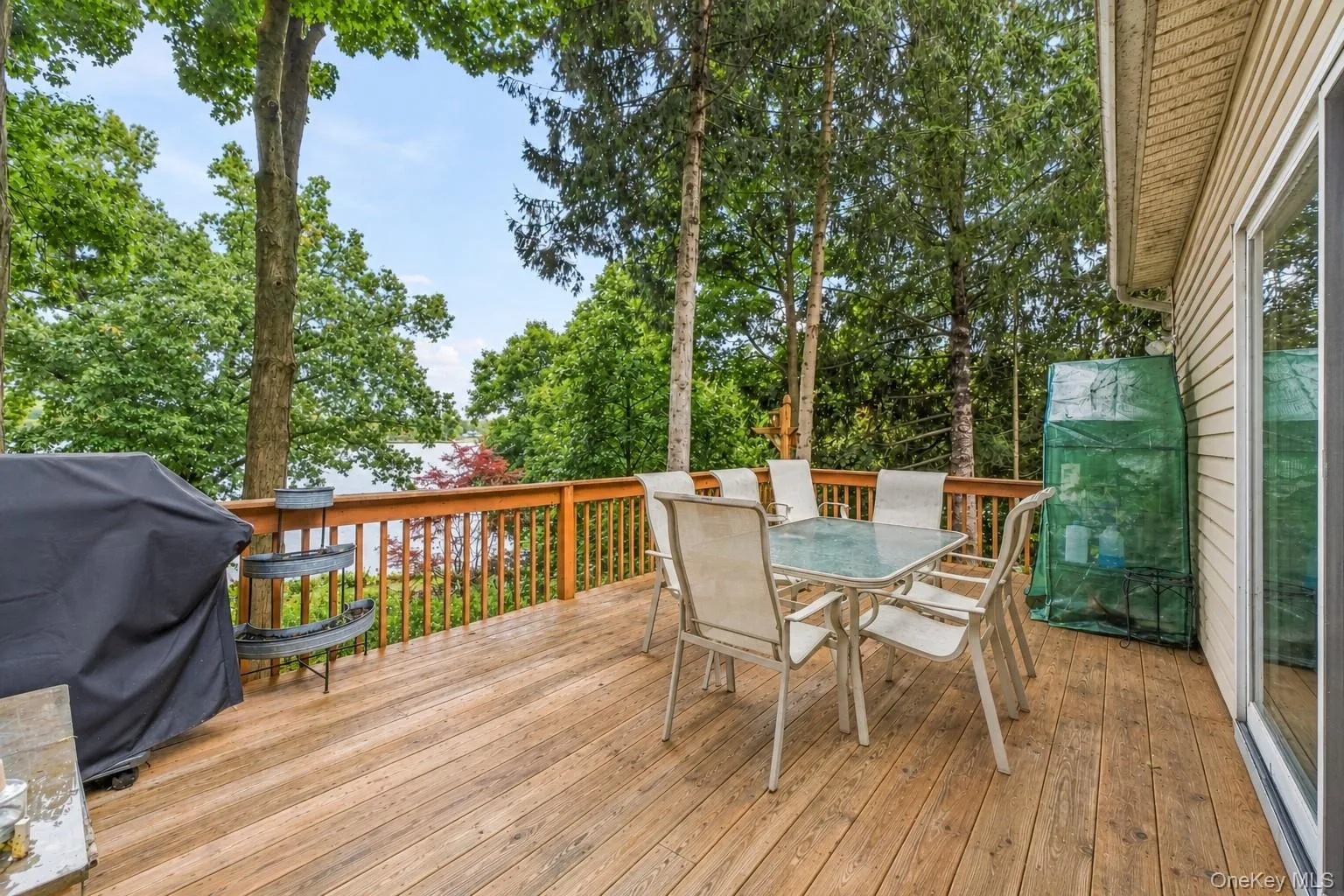 Fantastic deck is great for entertaining and overlooks the lake Fantastic deck is great for entertaining and overlooks the lake
