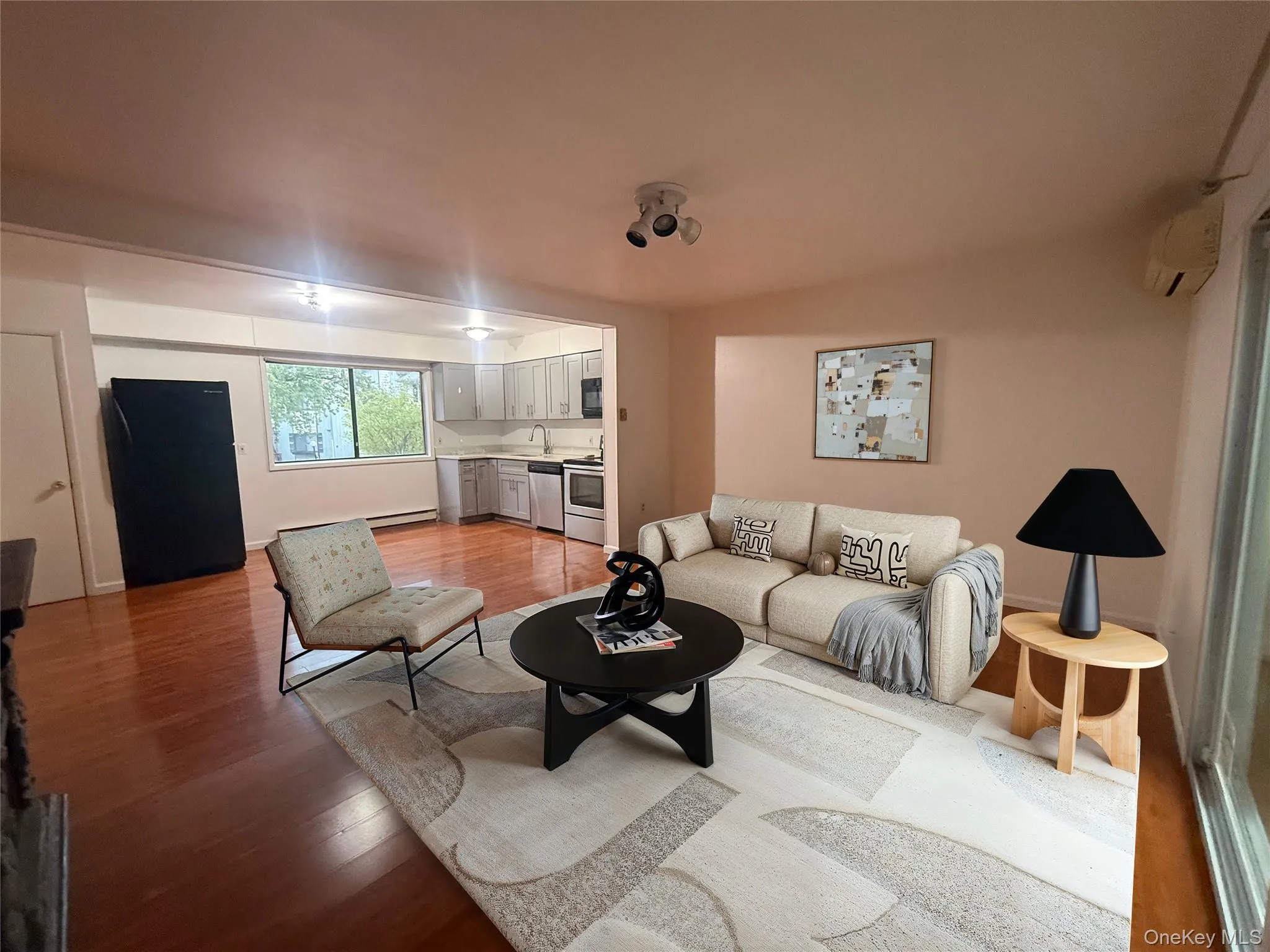 Virtually staged living room Virtually staged living room
