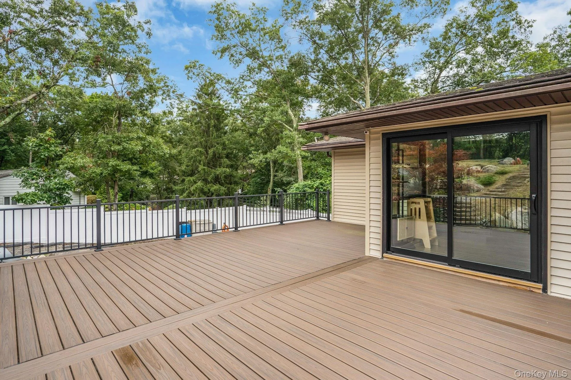 Deck is built to hold up enclosed room. Deck is built to hold up enclosed room.