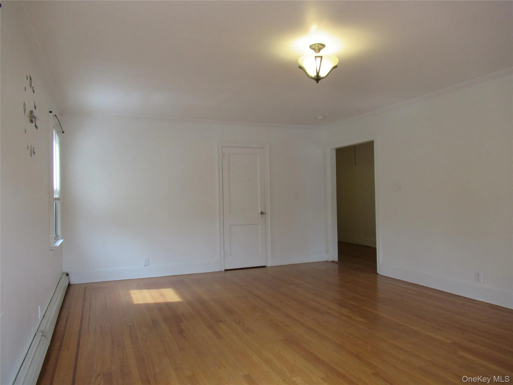 Hardwood floors with inlaid wood border and its own closet Hardwood floors with inlaid wood border and its own closet