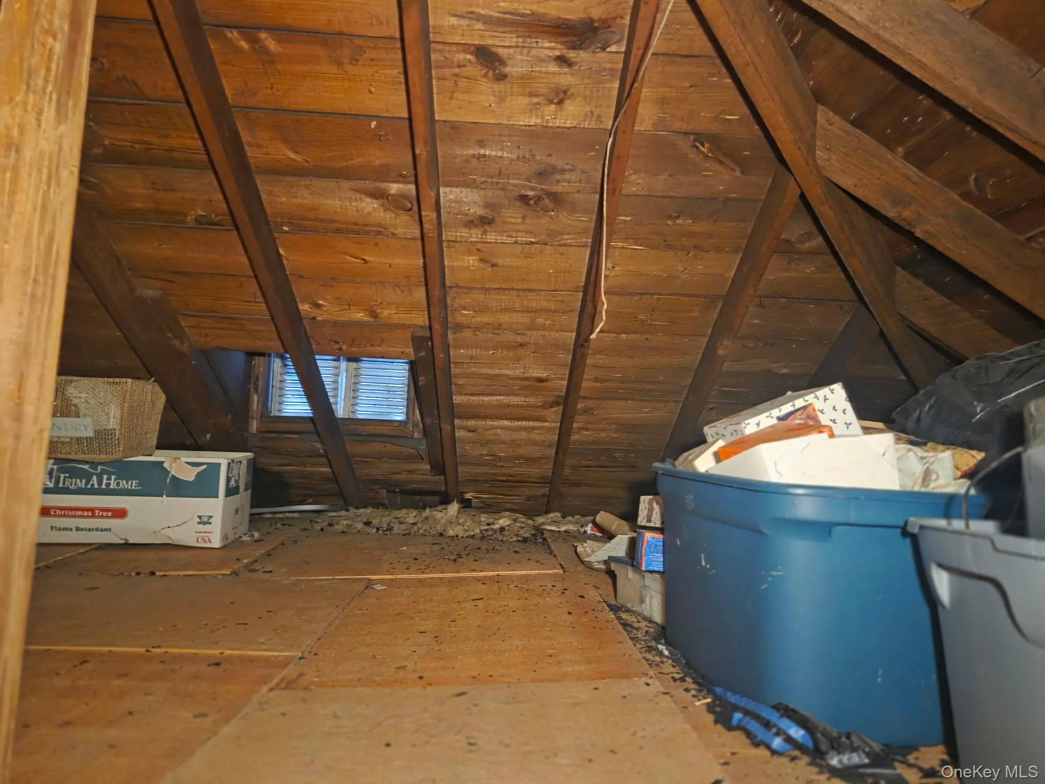 Attic offers usable storage. Attic offers usable storage.
