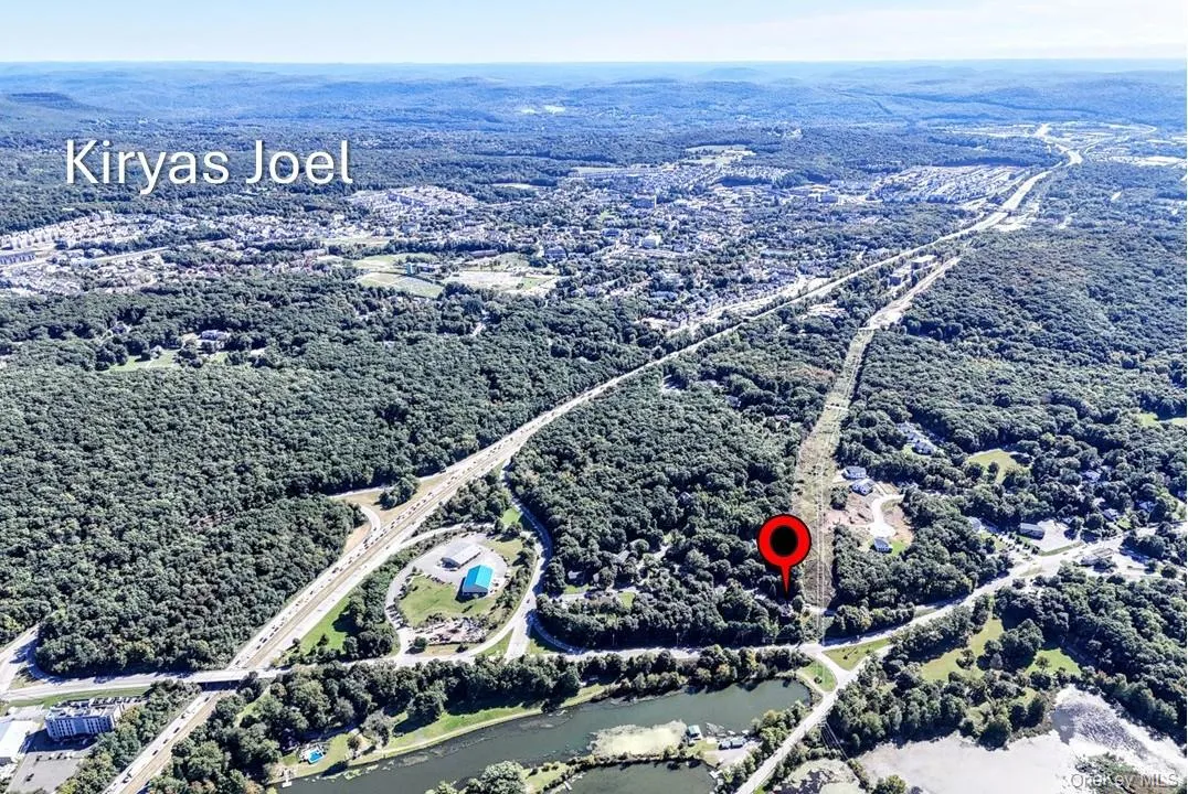 Aerial view showing close proximity to Kiryas Joel Aerial view showing close proximity to Kiryas Joel