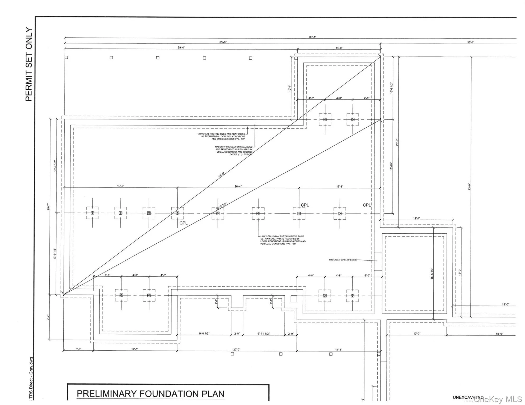Preliminary Foundation Plan Preliminary Foundation Plan