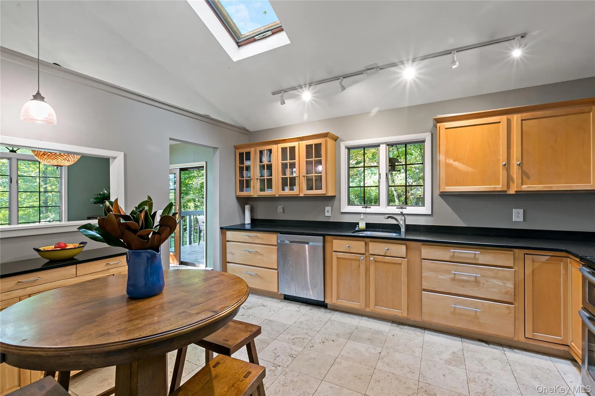 Eat in kitchen with pass through to the dining room. Rich luxurious counters. Eat in kitchen with pass through to the dining room. Rich luxurious counters.
