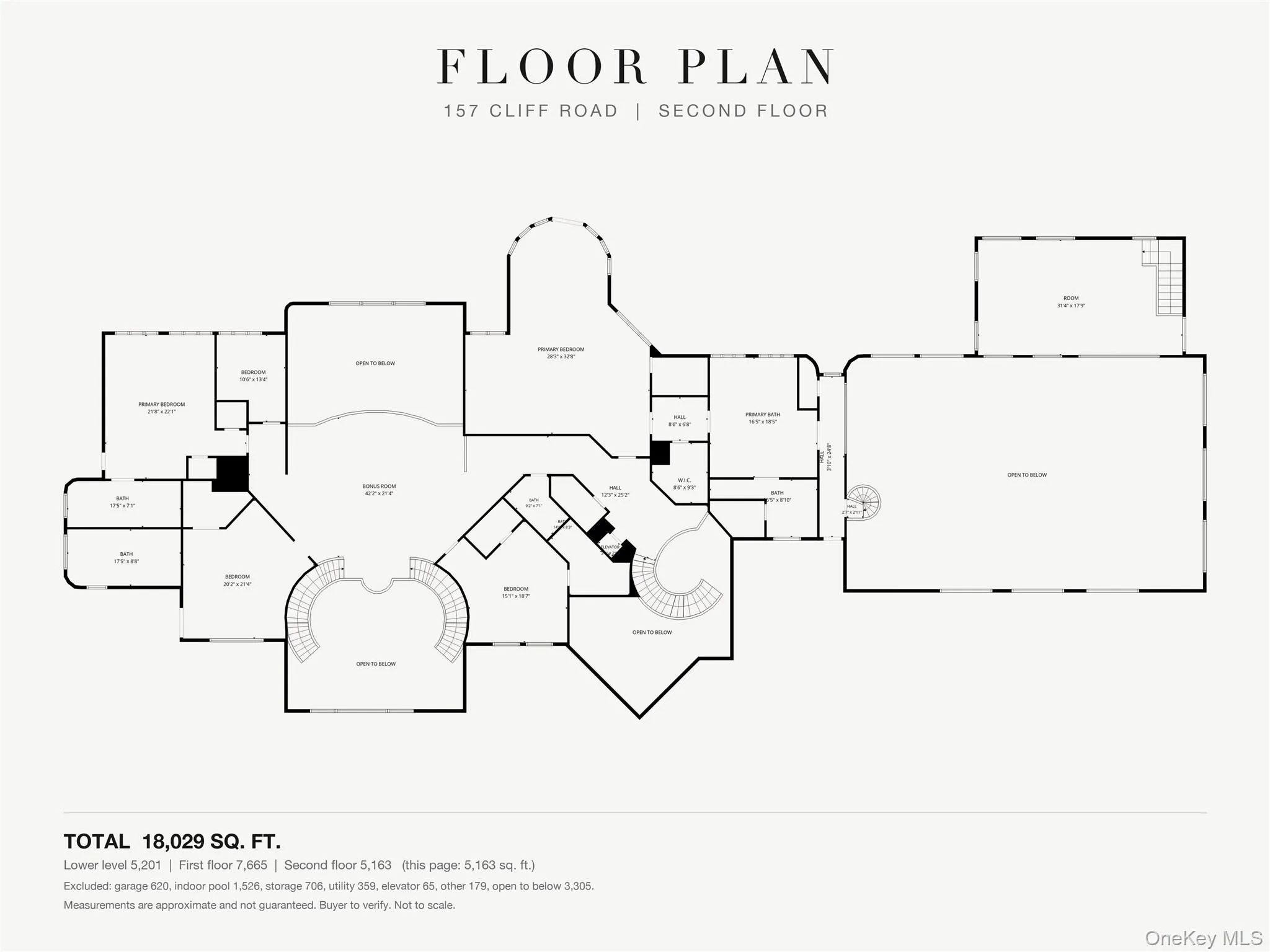 Floor plan, second floor (approximate, buyer to verify) Floor plan, second floor (approximate, buyer to verify)