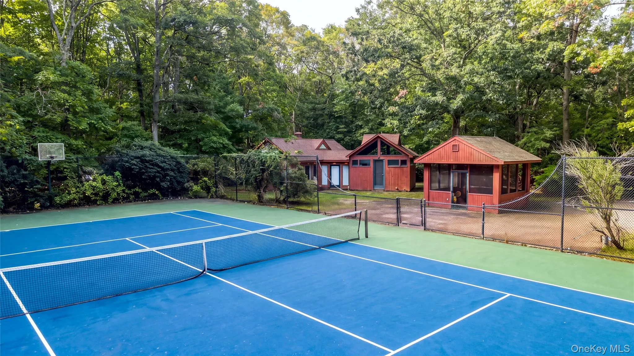 Tennis court aerial (digitally enhanced) Tennis court aerial (digitally enhanced)