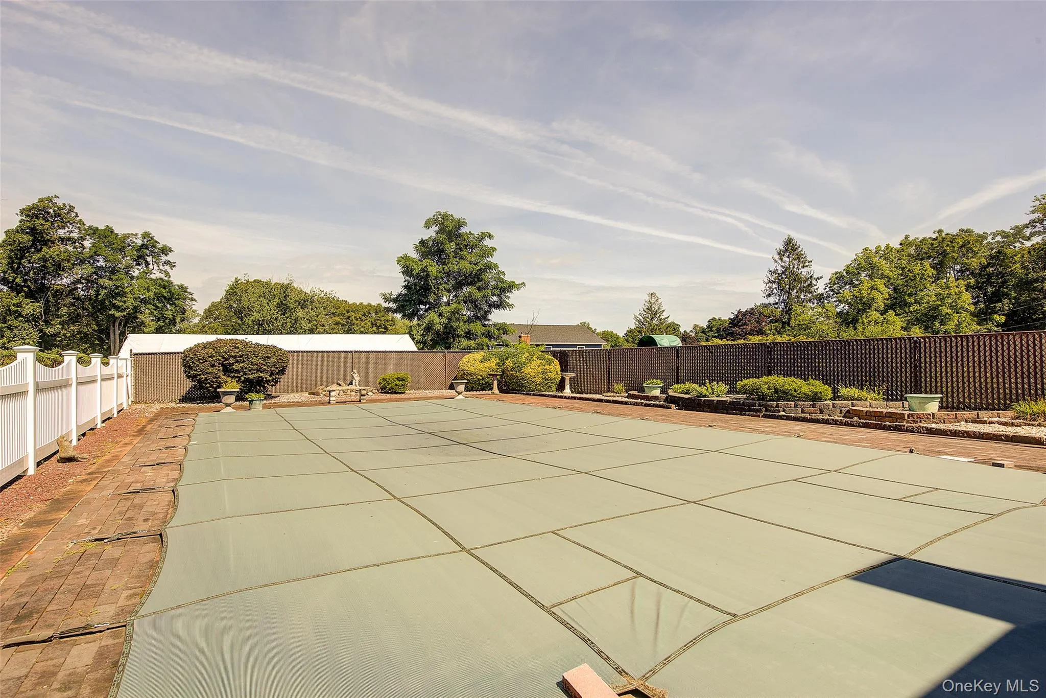 Covered, in-ground pool Covered, in-ground pool