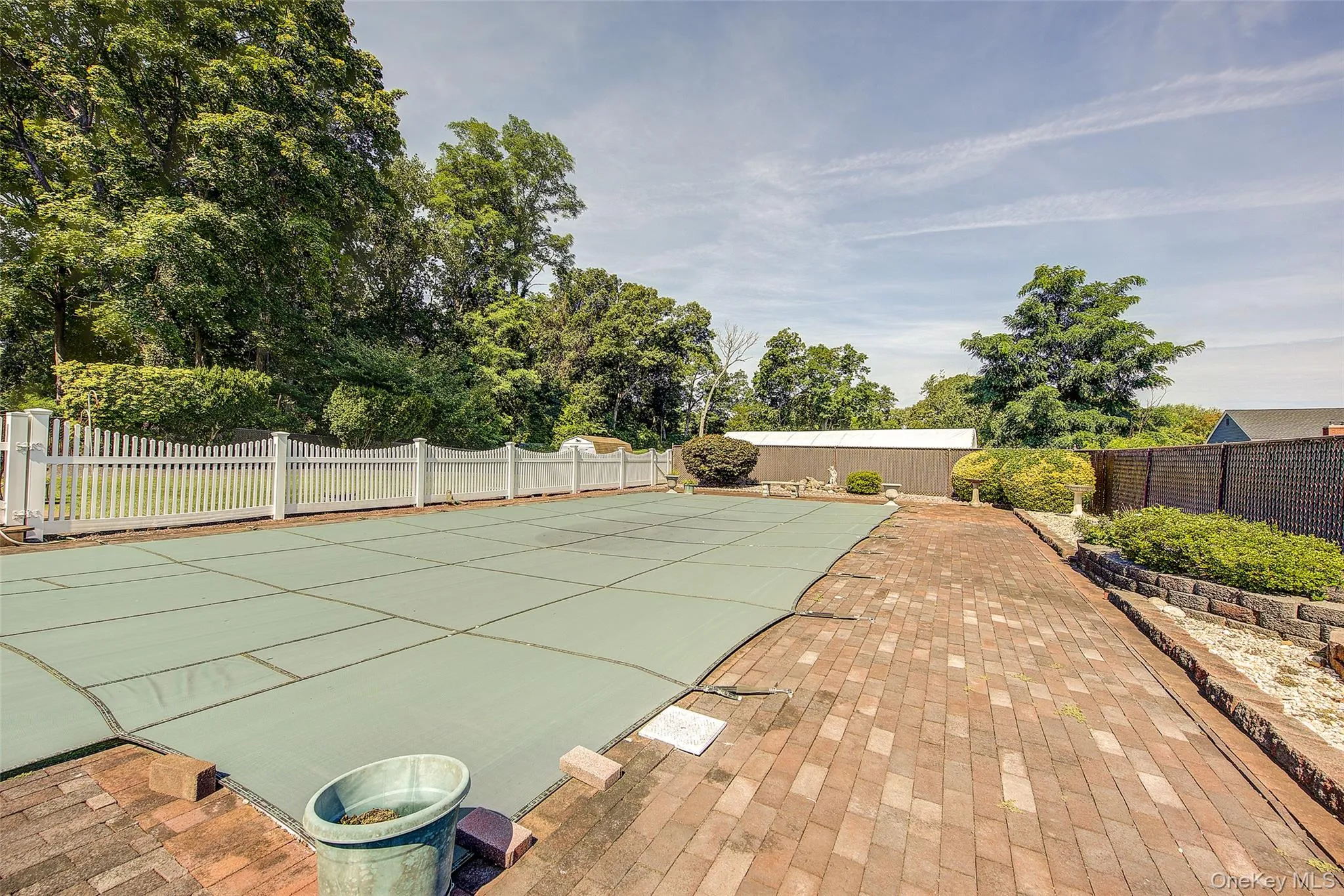 Covered, in-ground pool Covered, in-ground pool
