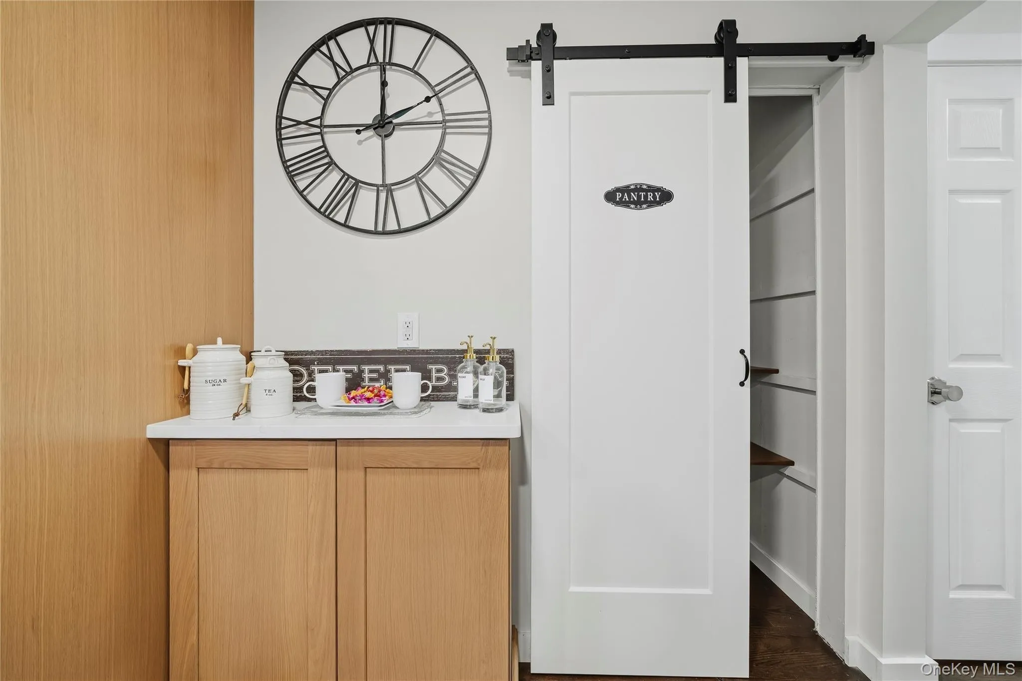 Coffee bar and pantry Coffee bar and pantry