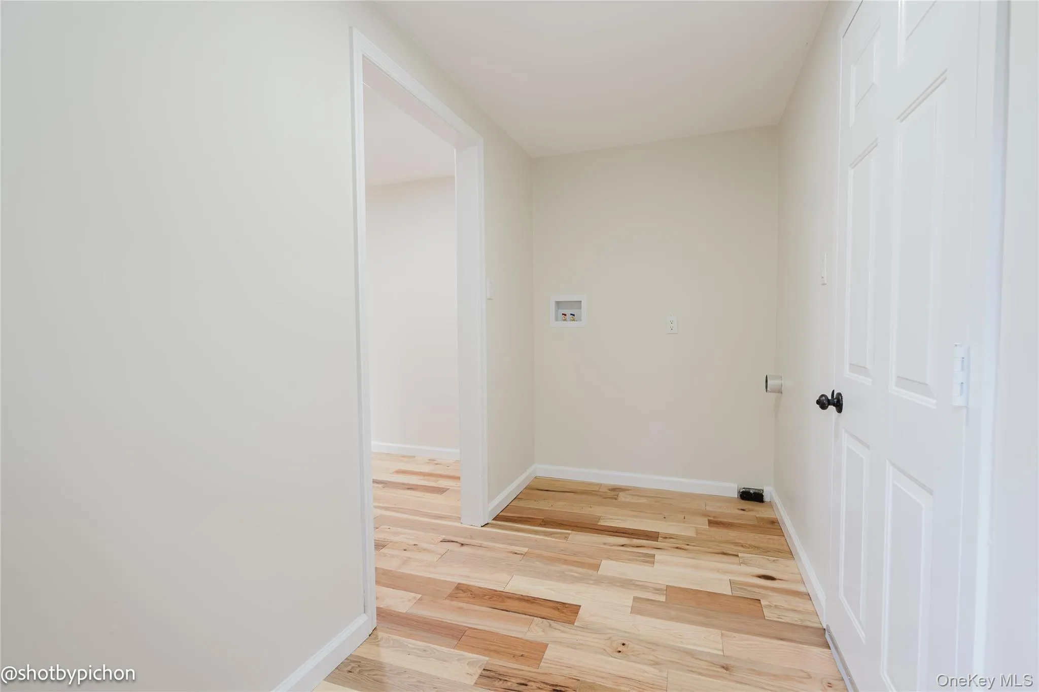 Light-toned walls complement wood-finish flooring Light-toned walls complement wood-finish flooring