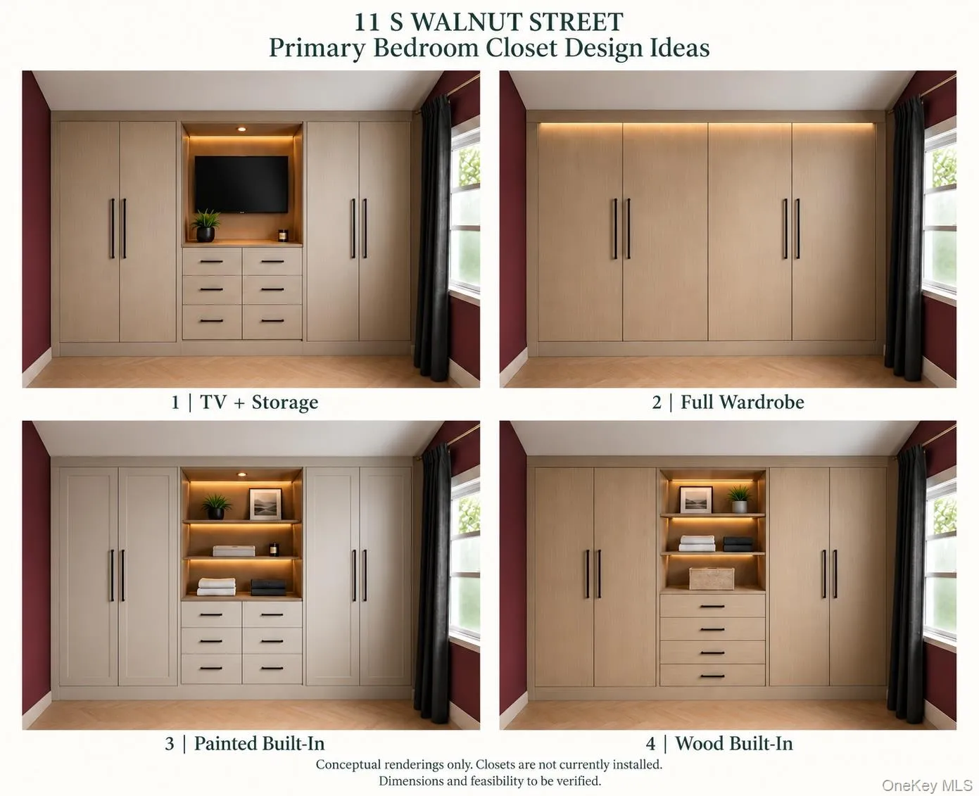 Primary Bedroom Closet - Concept Renderings Primary Bedroom Closet - Concept Renderings