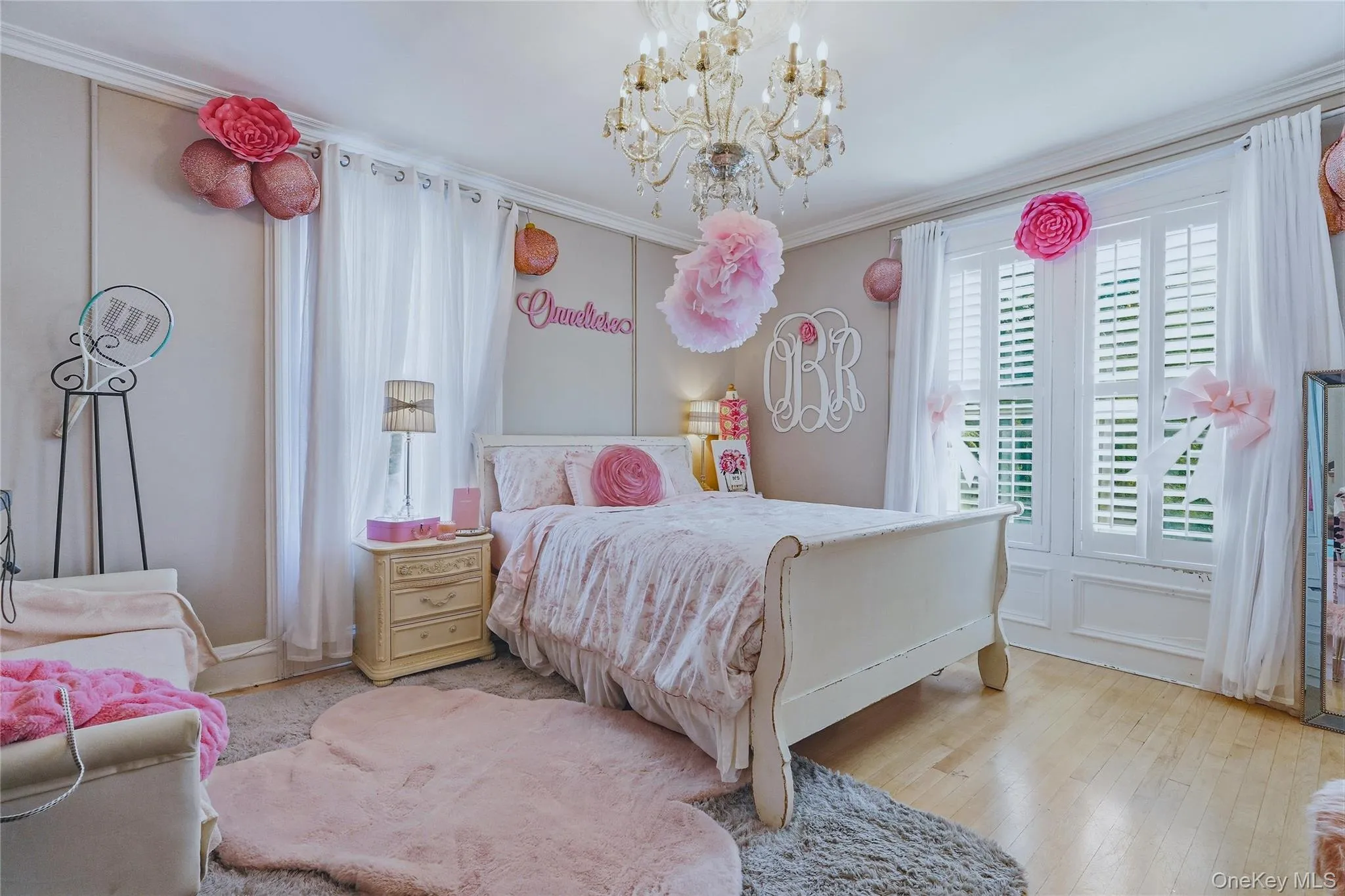 Recessed lighting, wood-finish flooring, and crown molding Recessed lighting, wood-finish flooring, and crown molding