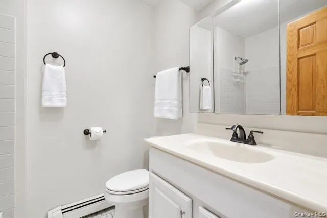 Full hall bath with tub shower combination Full hall bath with tub shower combination