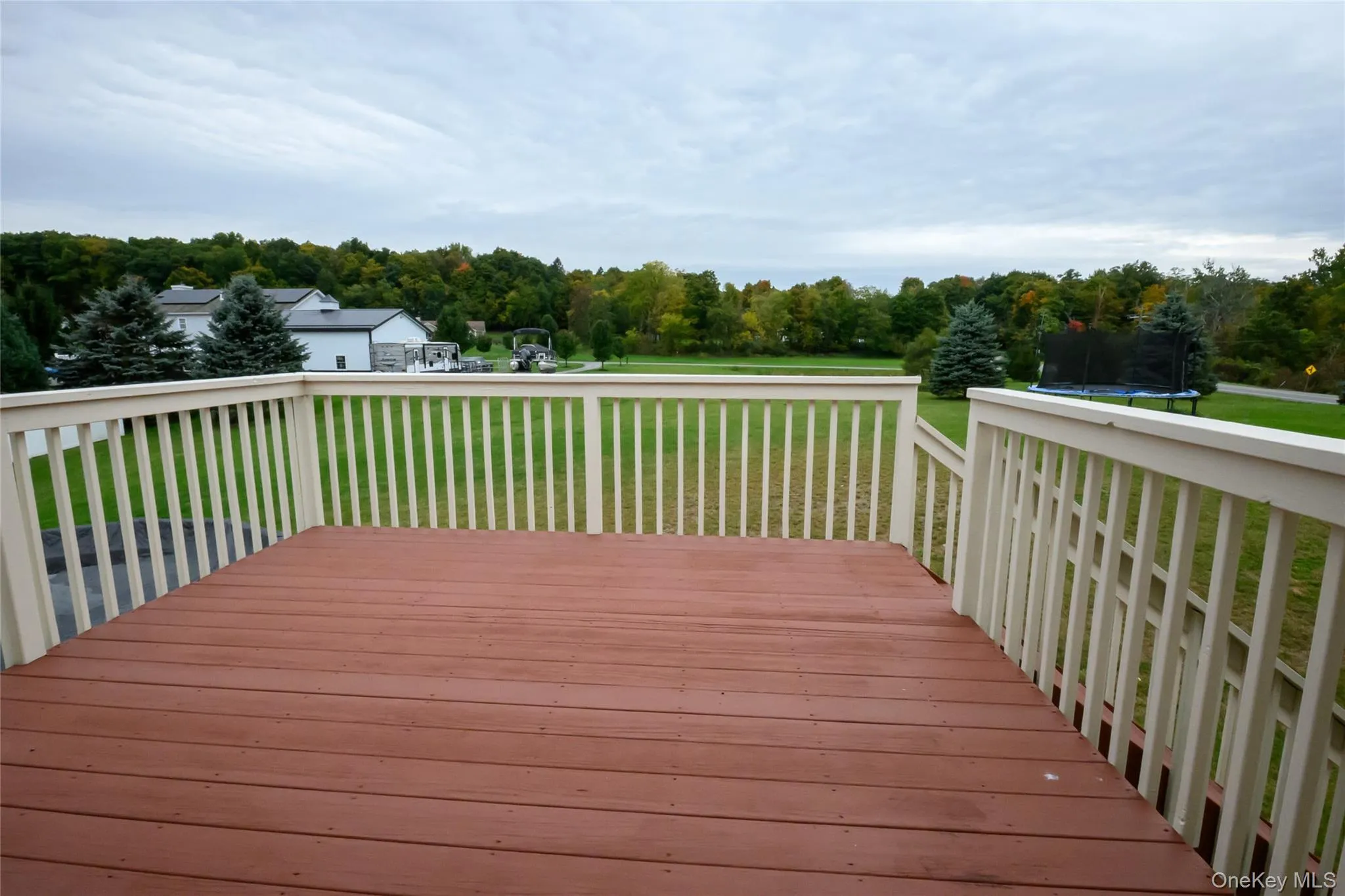 Deck with access to the back yard and pool Deck with access to the back yard and pool