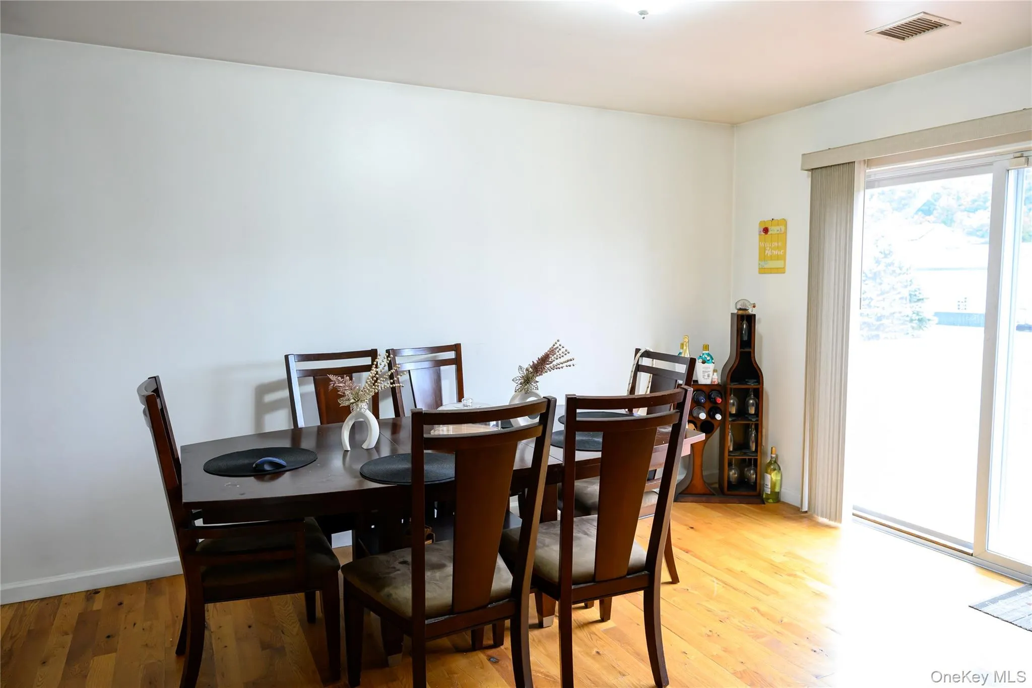 Formal dining room with wood floors Formal dining room with wood floors