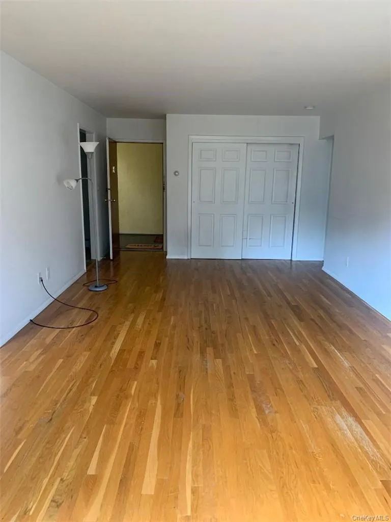 Huge bedroom with oak floors and lots of closet spaces Huge bedroom with oak floors and lots of closet spaces