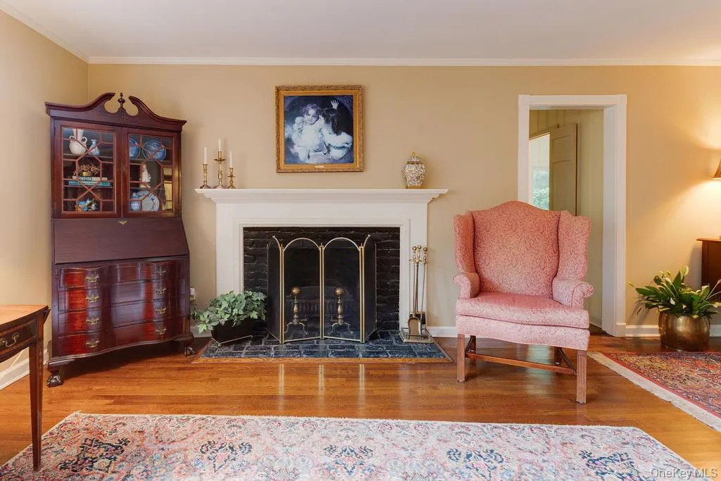 Classic wood-burning fireplace Classic wood-burning fireplace
