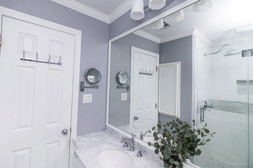 Newly renovated primary bathroom Newly renovated primary bathroom